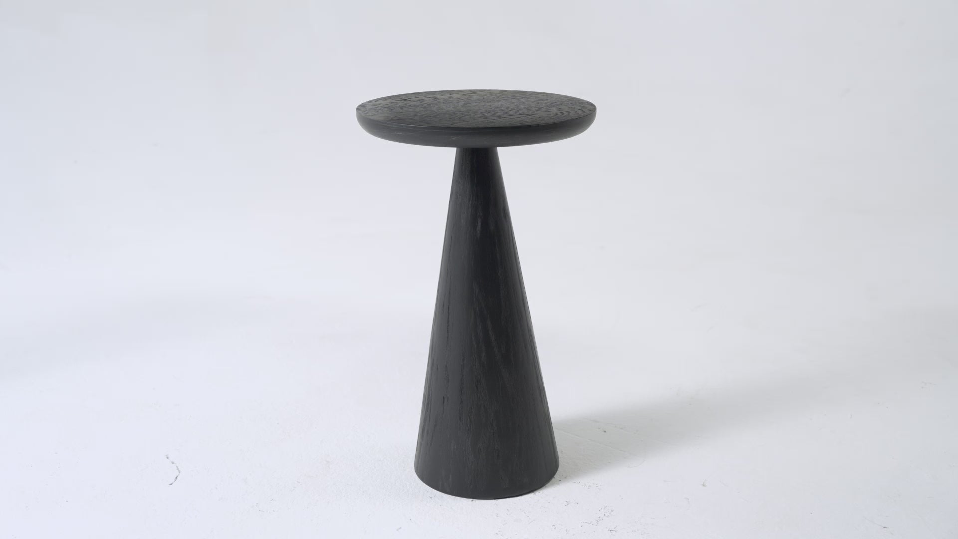Owen Rustic Wooden Drink Table In Aged Black in Accent Tables by Maven Lane