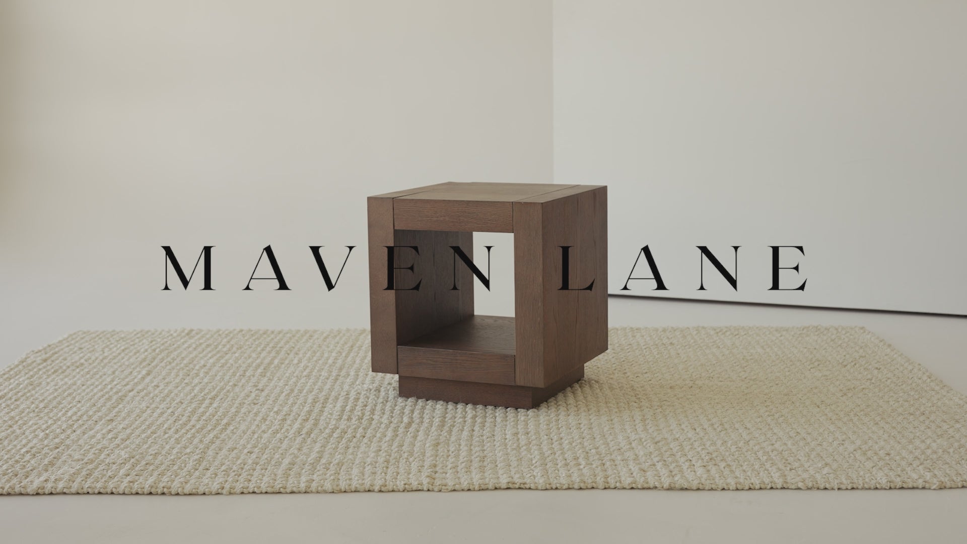 Artemis Contemporary Wooden Side Table in Refined White Finish in Side Table by Maven Lane
