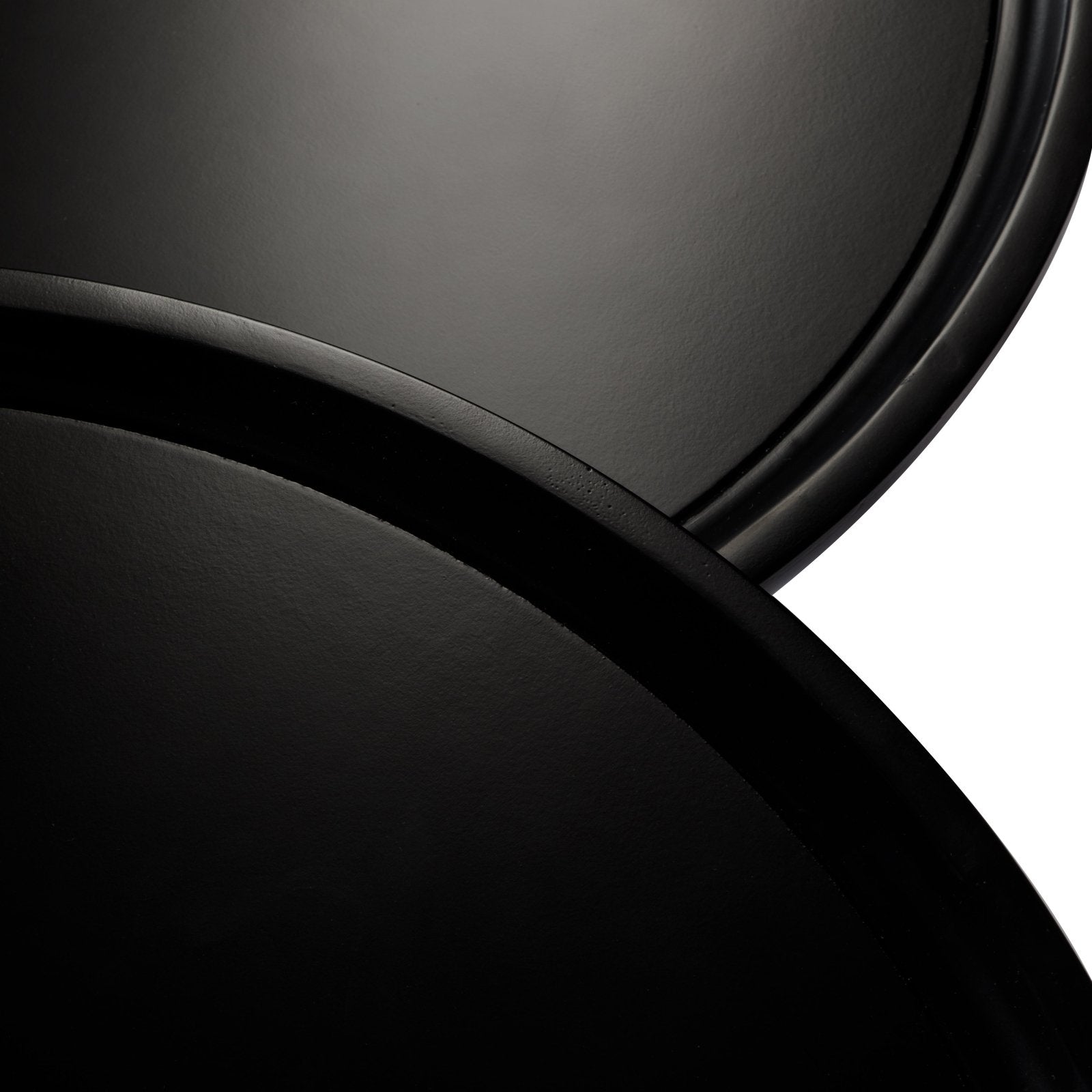 Sonia Rustic Wooden Nesting Coffee Tables in Matte Black in Accent Tables by Maven Lane