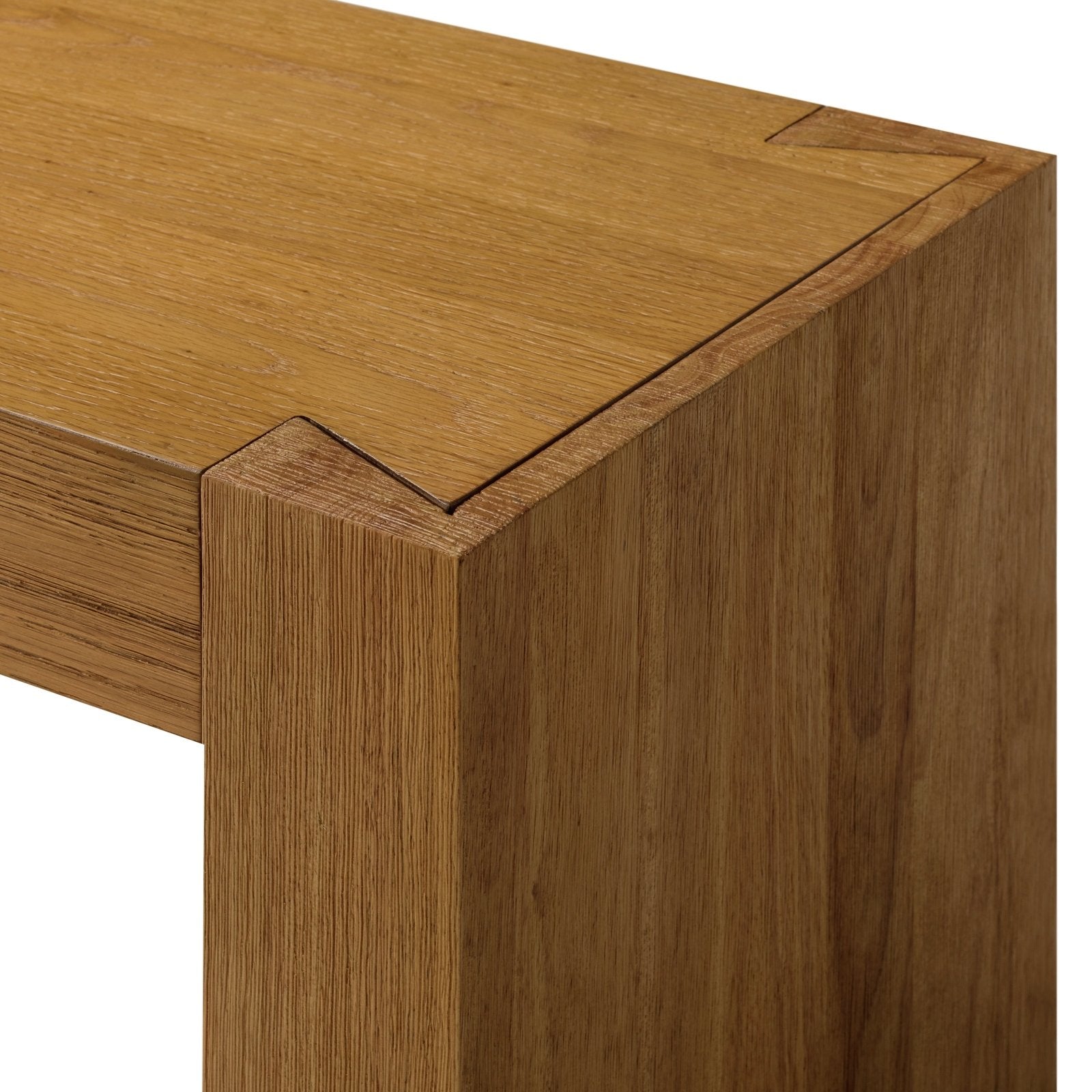 Zeno Organic Wooden Bench in Weathered Natural Finish in Bench by Maven Lane