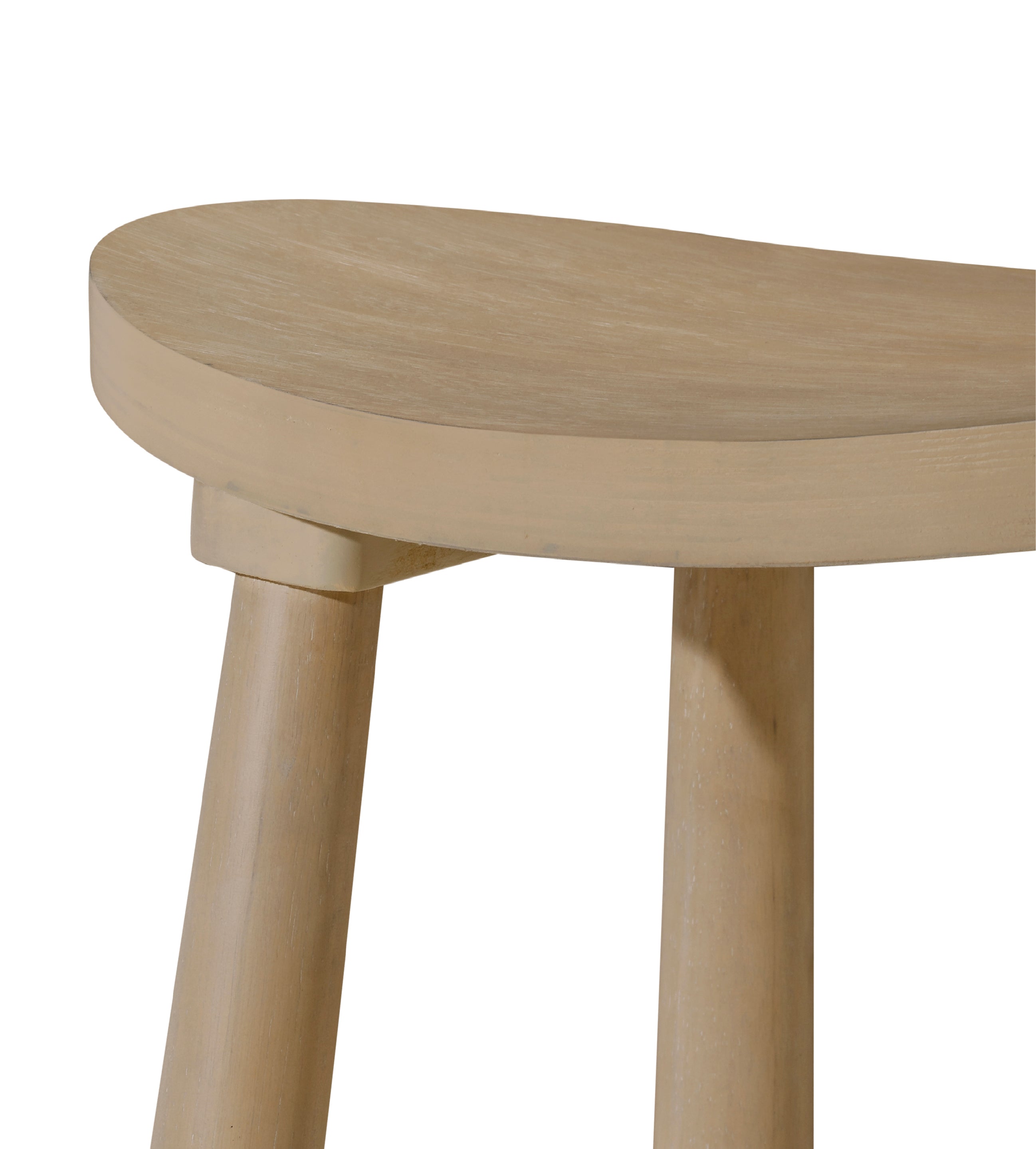Luna Counter Height Kitchen Stool - Light Oak Wood Finish in Stools by Maven Lane