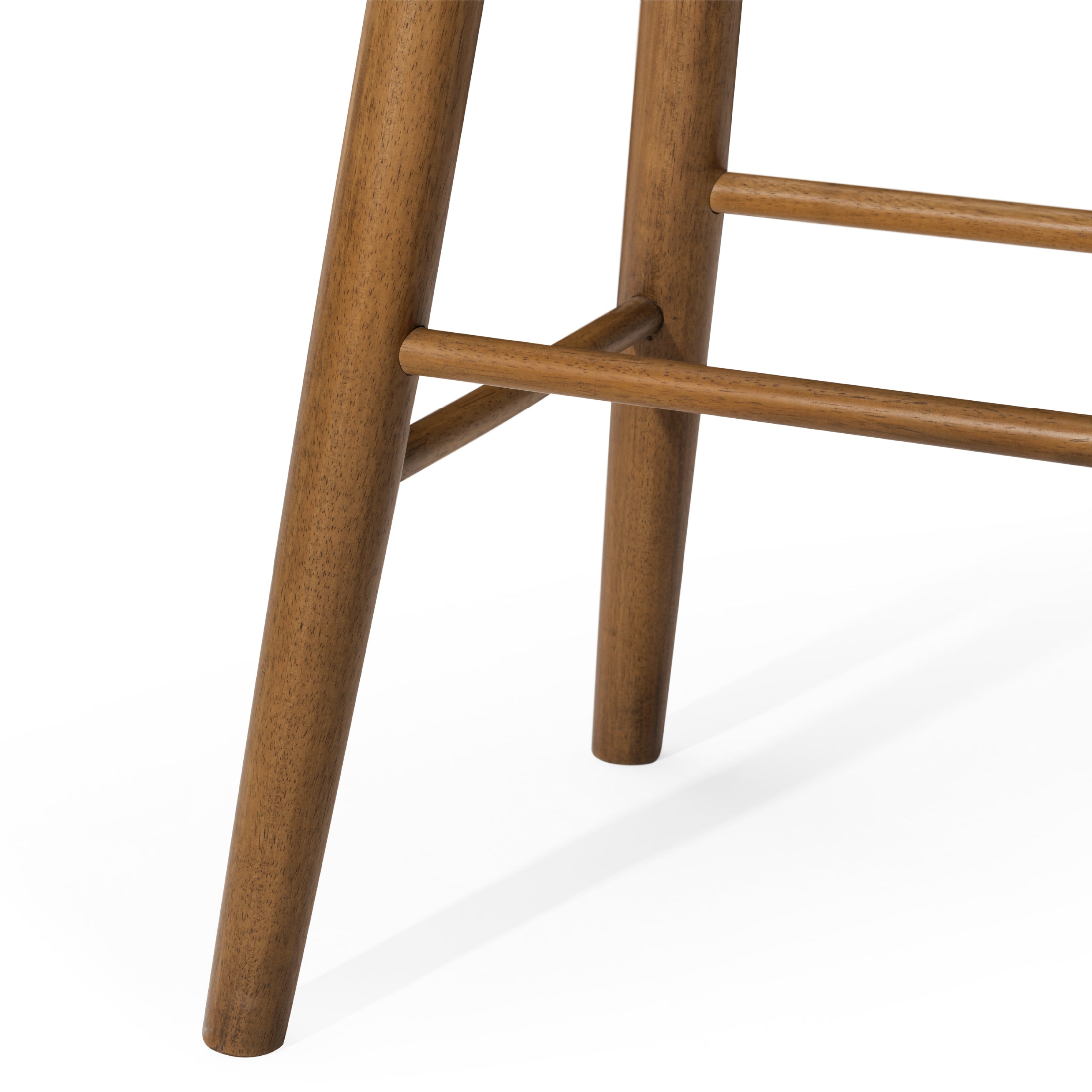 Luna Counter Height Kitchen Stool - Rustic Natural Wood Finish in Stools by Maven Lane