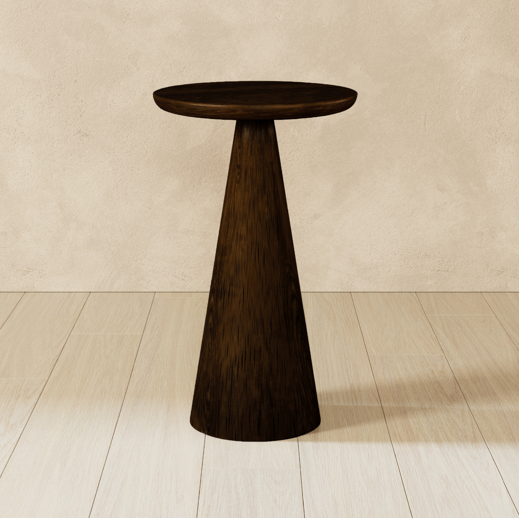 Owen Rustic Wooden Drink Table In Aged Brown in Accent Tables by Maven Lane