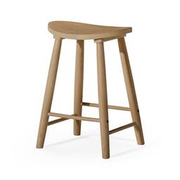 Luna Counter Stool in Natural Finish