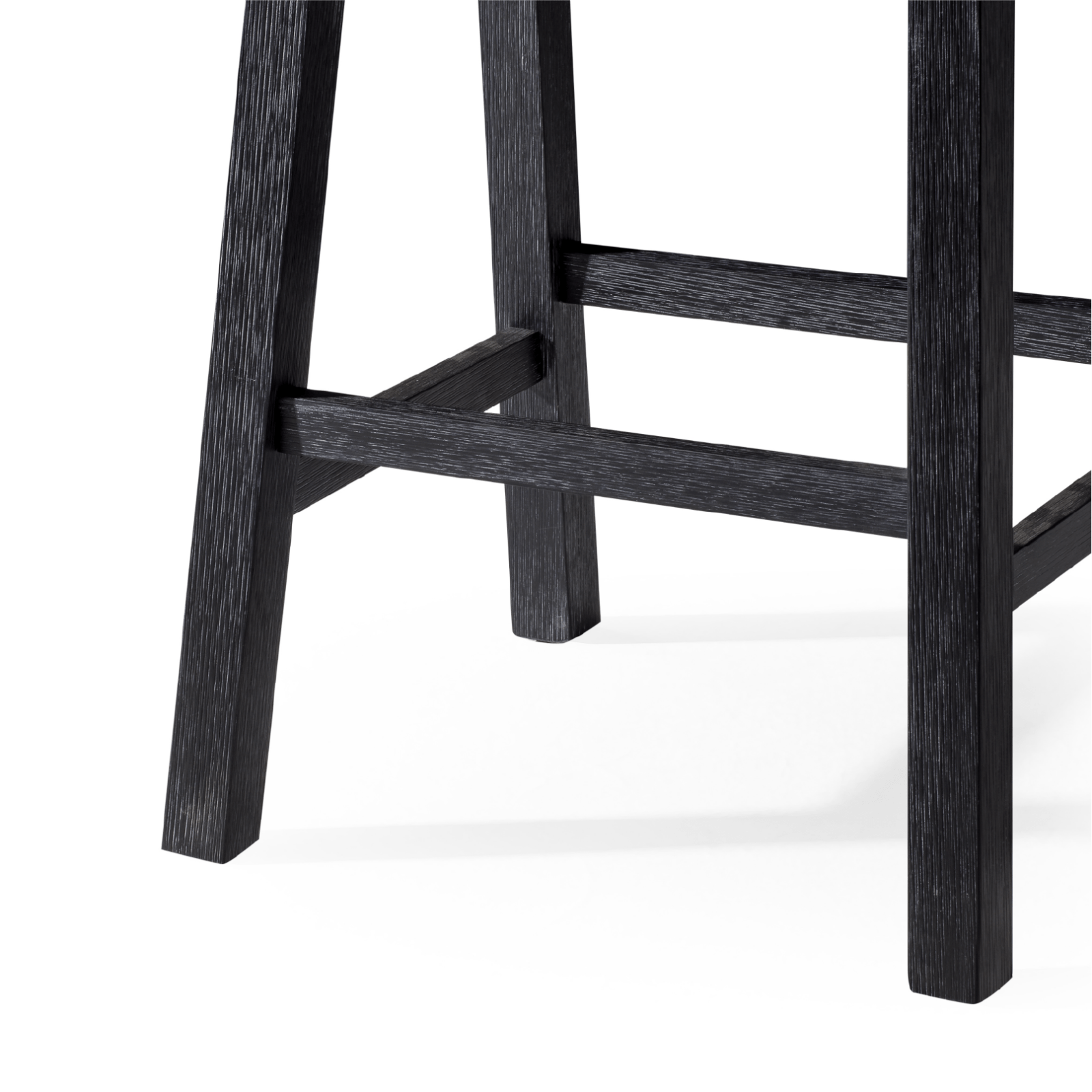 27" Vincent Counter Stool in Antiqued Black Finish in Stools by Maven Lane