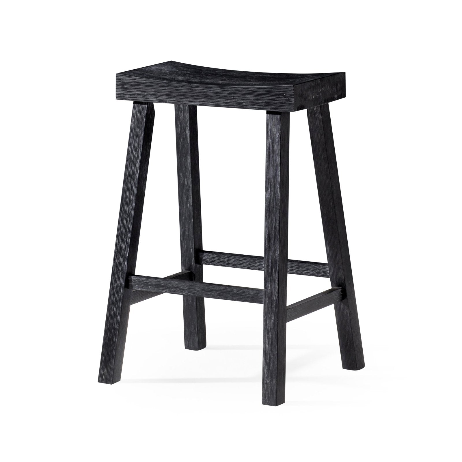 27" Vincent Counter Stool in Antiqued Black Finish