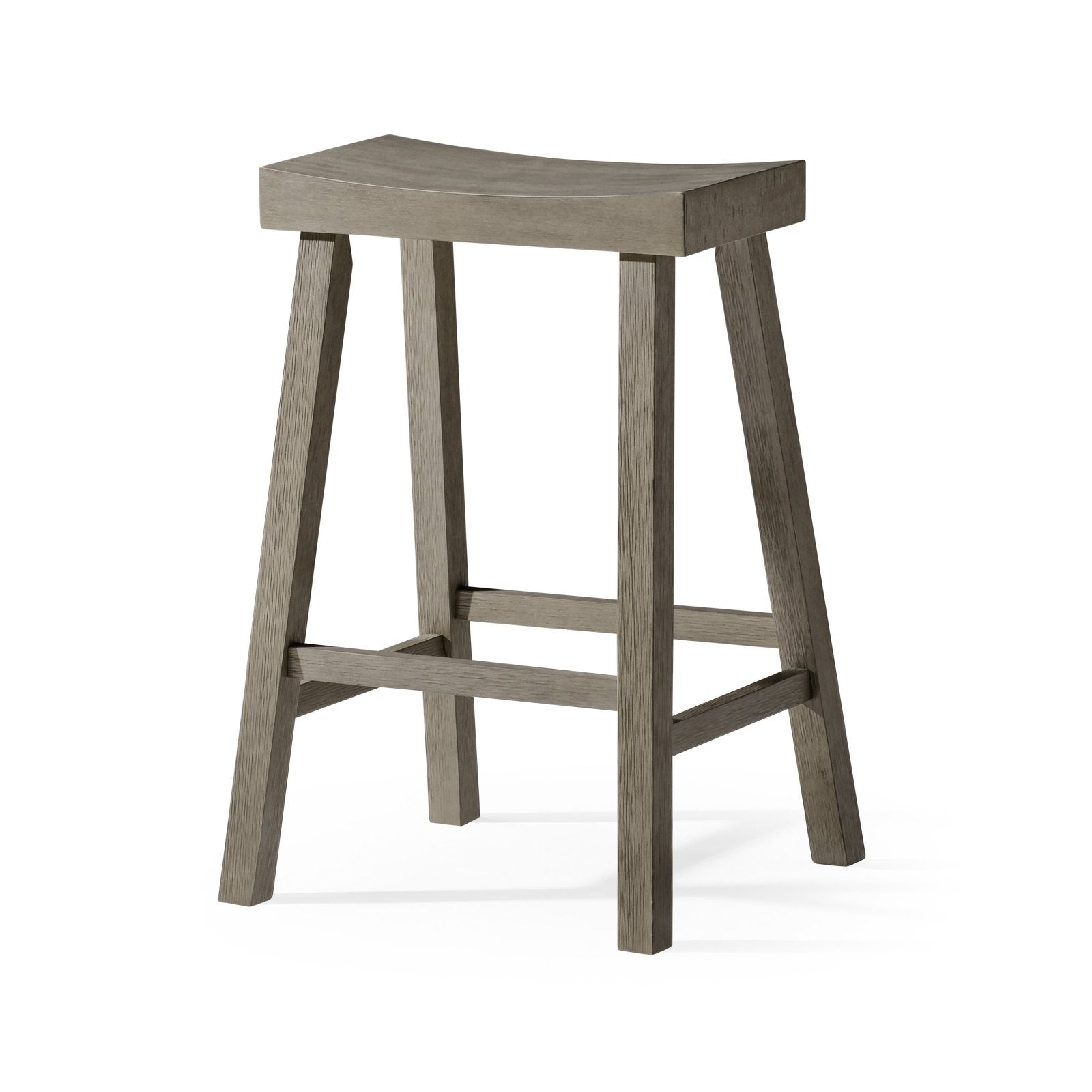 27" Vincent Counter Stool in Antiqued Grey Finish in Stools by Maven Lane