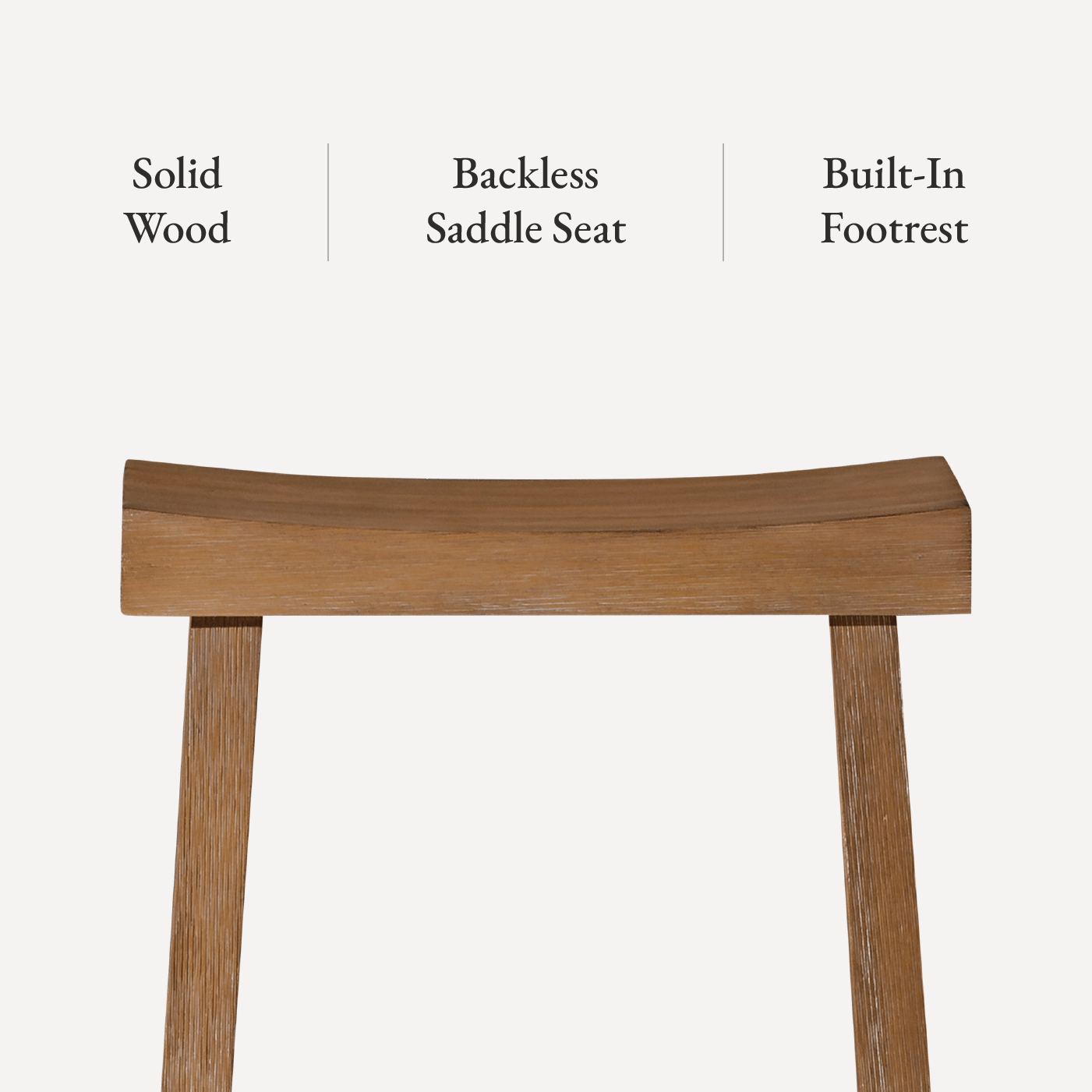27" Vincent Counter Stool in Antiqued Natural Finish in Stools by Maven Lane
