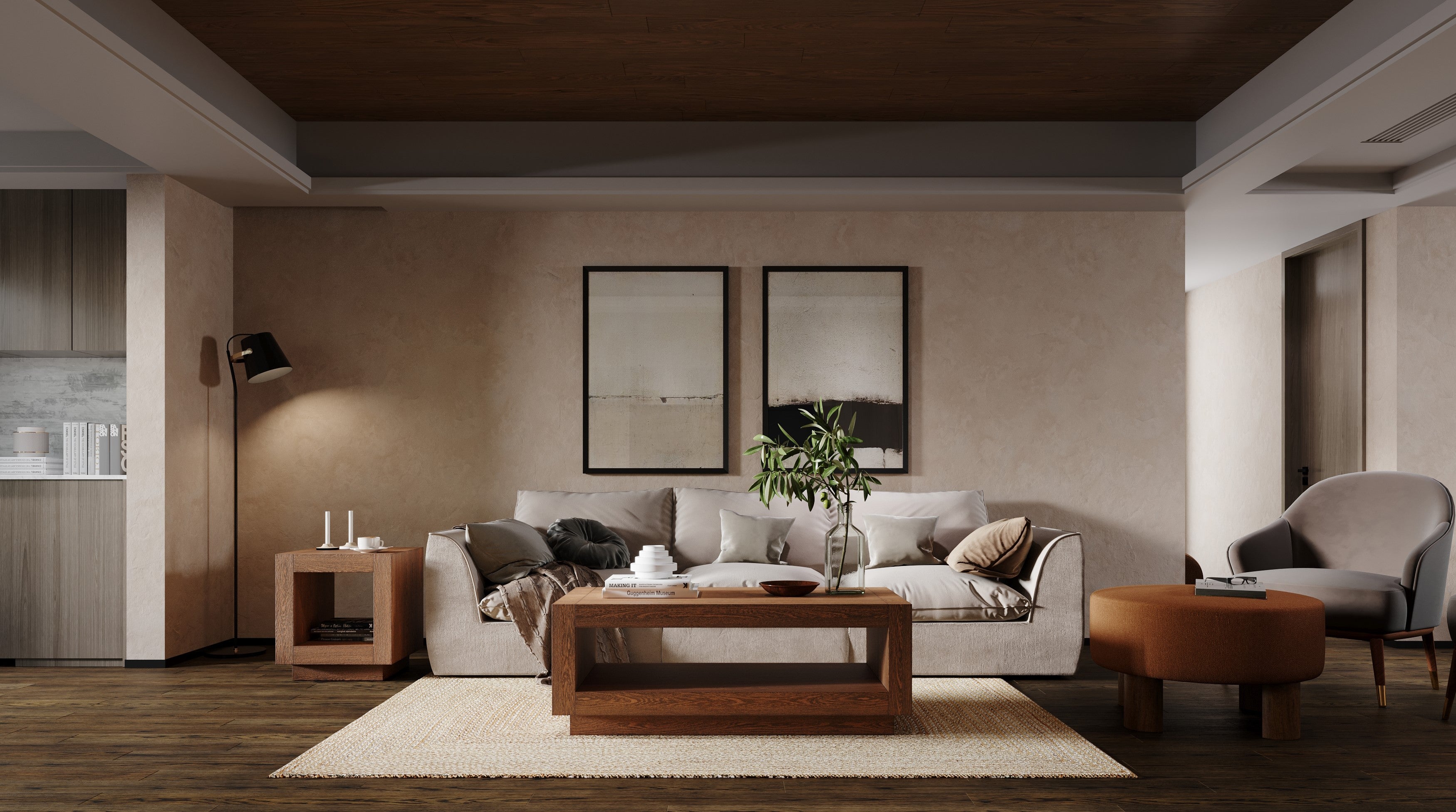 Artemis Contemporary Wooden Side Table in Refined Brown Finish in Accent Tables by Maven Lane