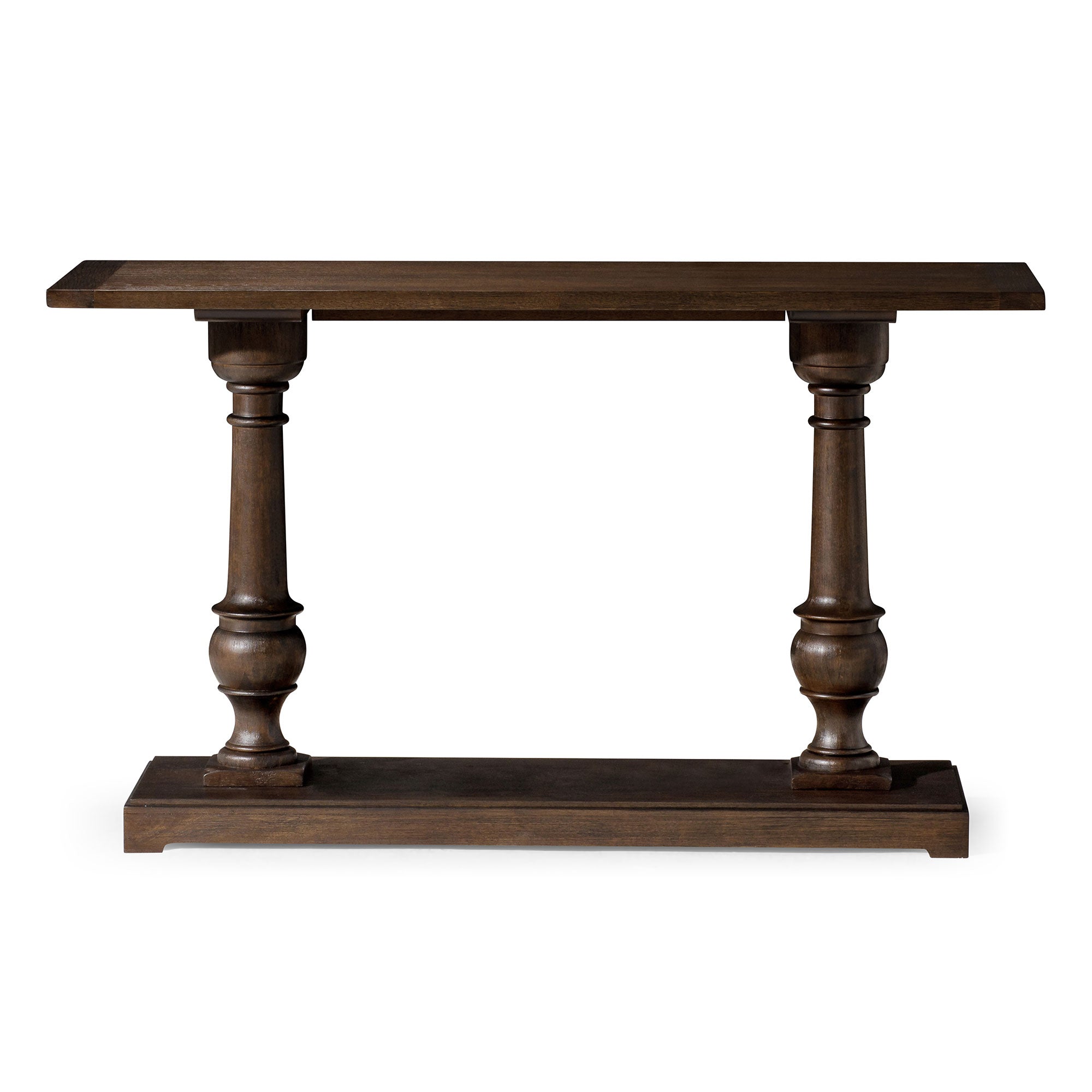 Arthur Classical Wooden Console Table in Antiqued Brown Finish in Accent Tables by Maven Lane