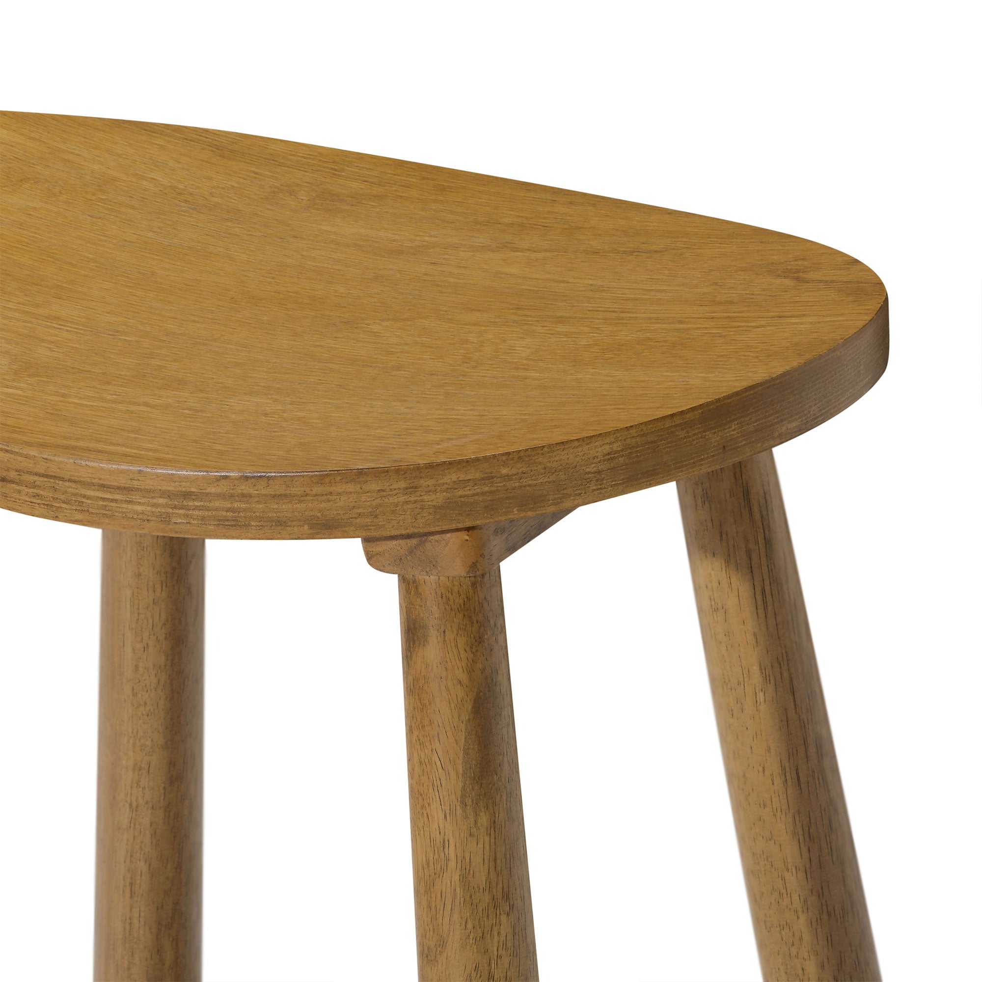 Luna Counter Stool in Rustic Natural Wood Finish in Stools by Maven Lane
