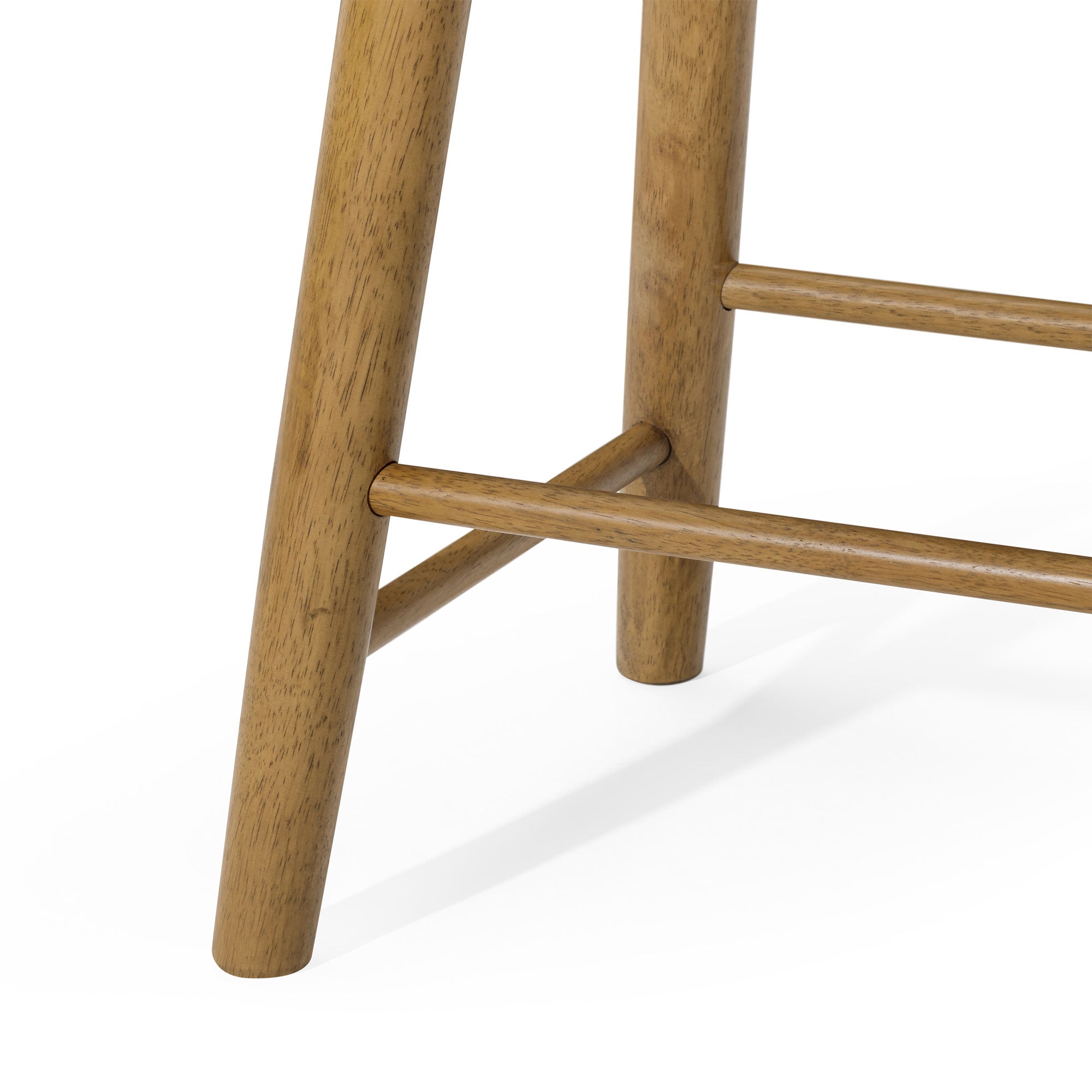 Luna Counter Stool in Rustic Natural Wood Finish in Stools by Maven Lane