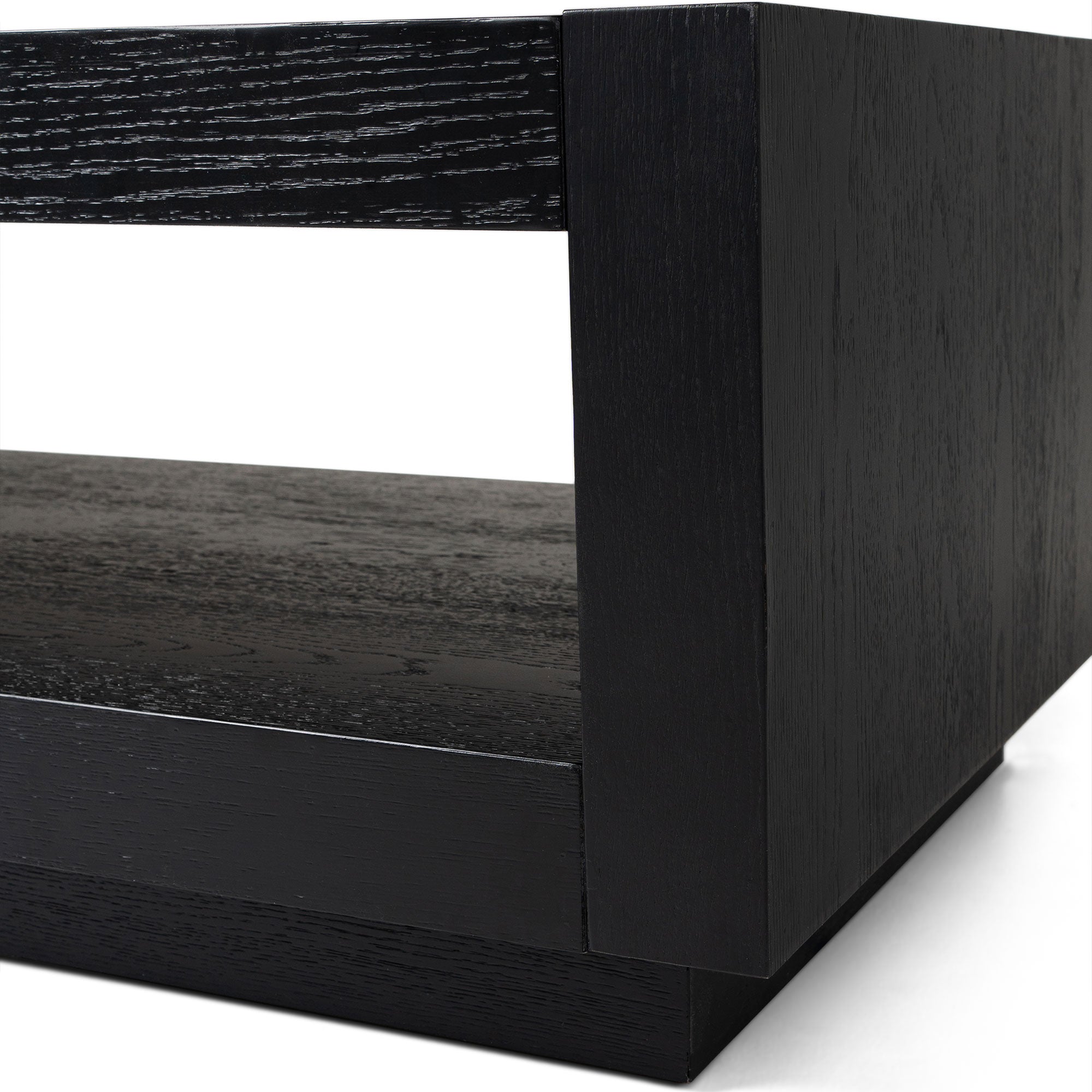 Artemis Contemporary Wooden Coffee Table in Refined Black Finish in Accent Tables by Maven Lane