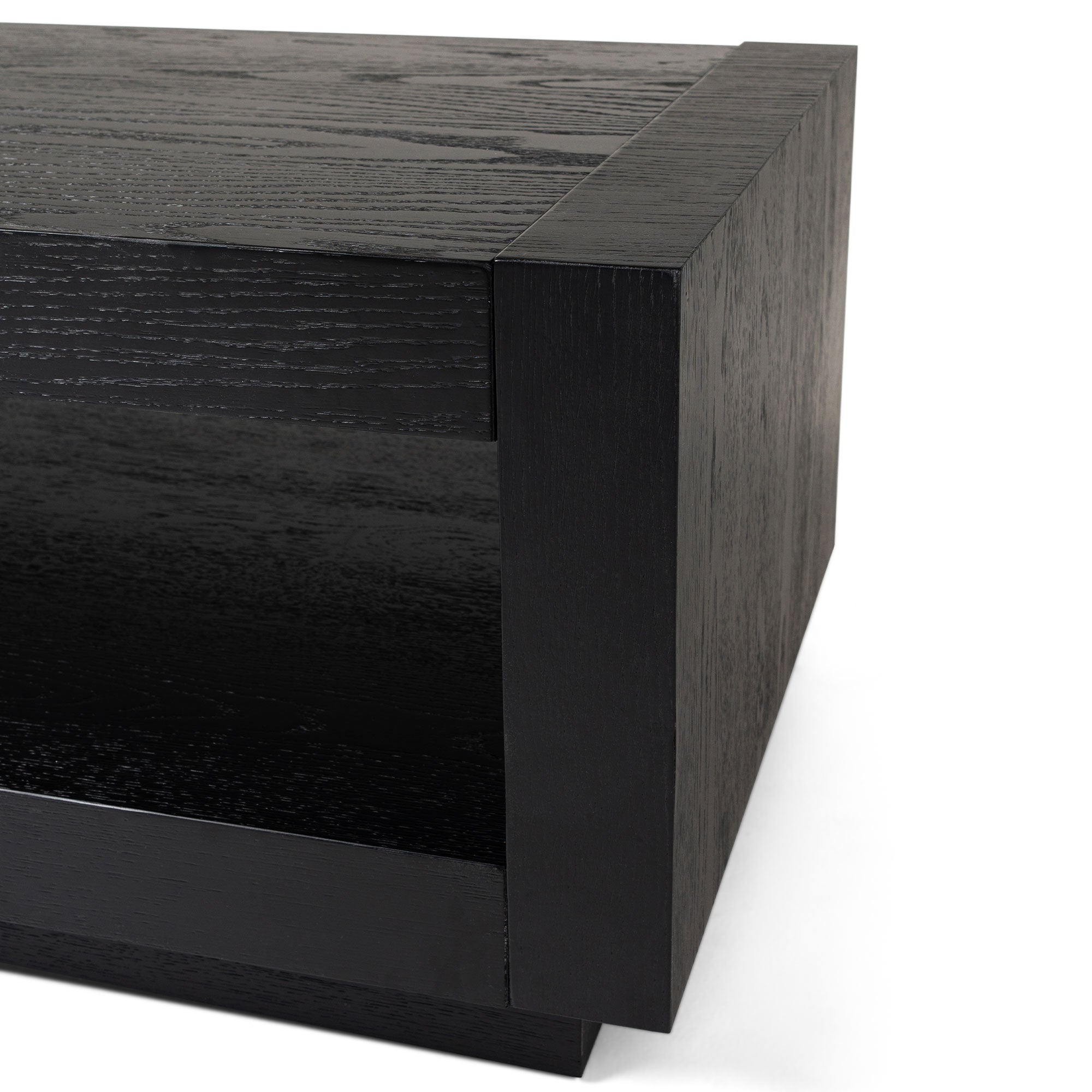 Artemis Contemporary Wooden Coffee Table in Refined Black Finish in Accent Tables by Maven Lane