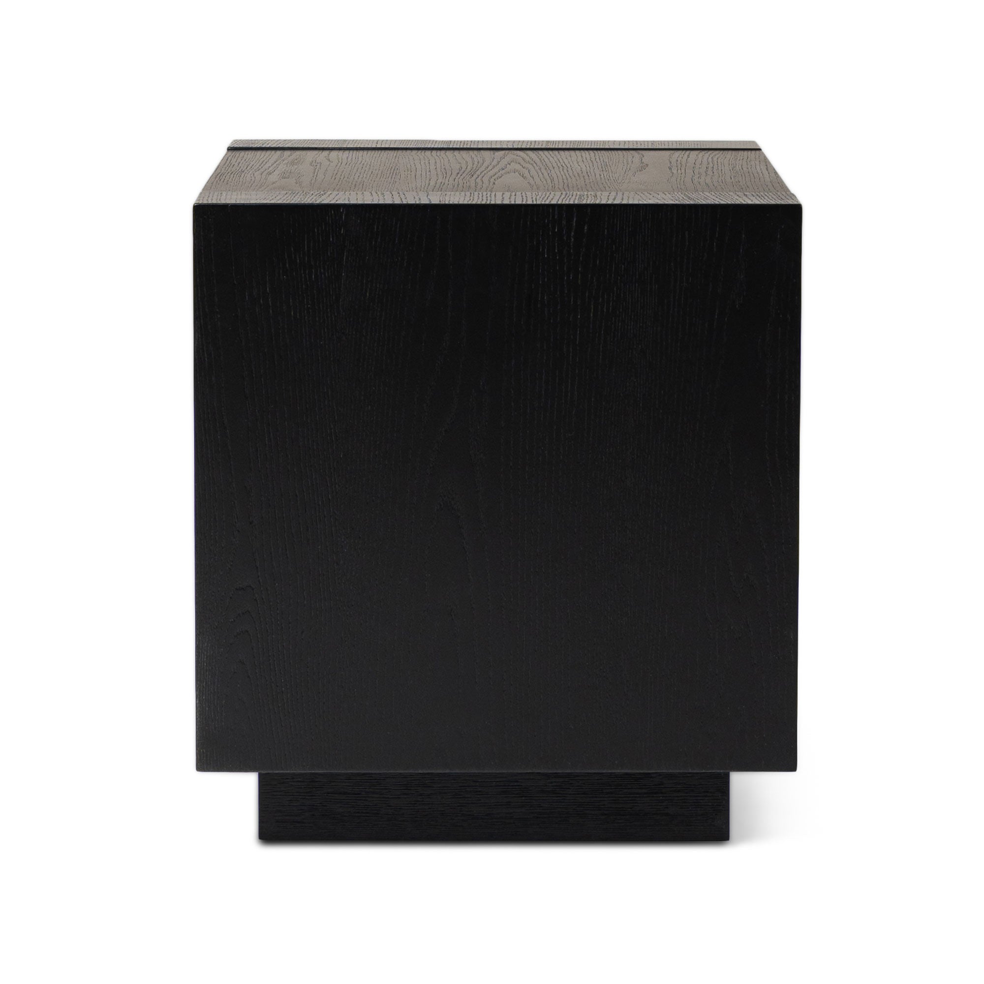 Artemis Contemporary Wooden Side Table in Refined Black Finish in Accent Tables by Maven Lane