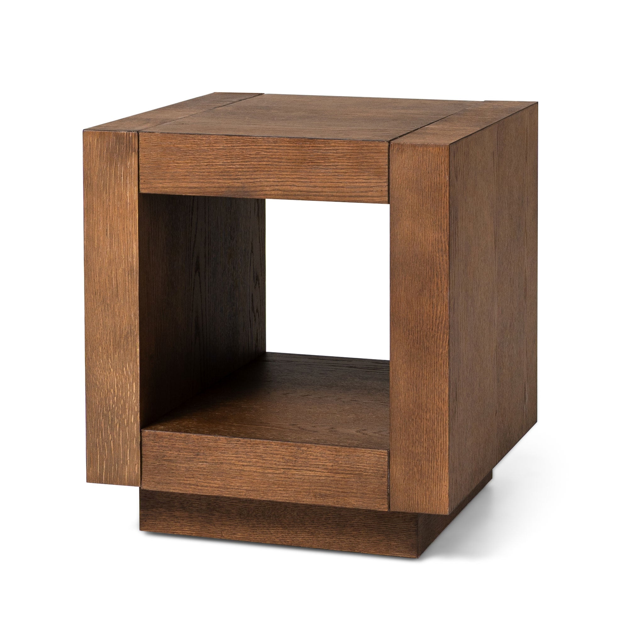 Artemis Contemporary Wooden Side Table in Refined Brown Finish in Accent Tables by Maven Lane