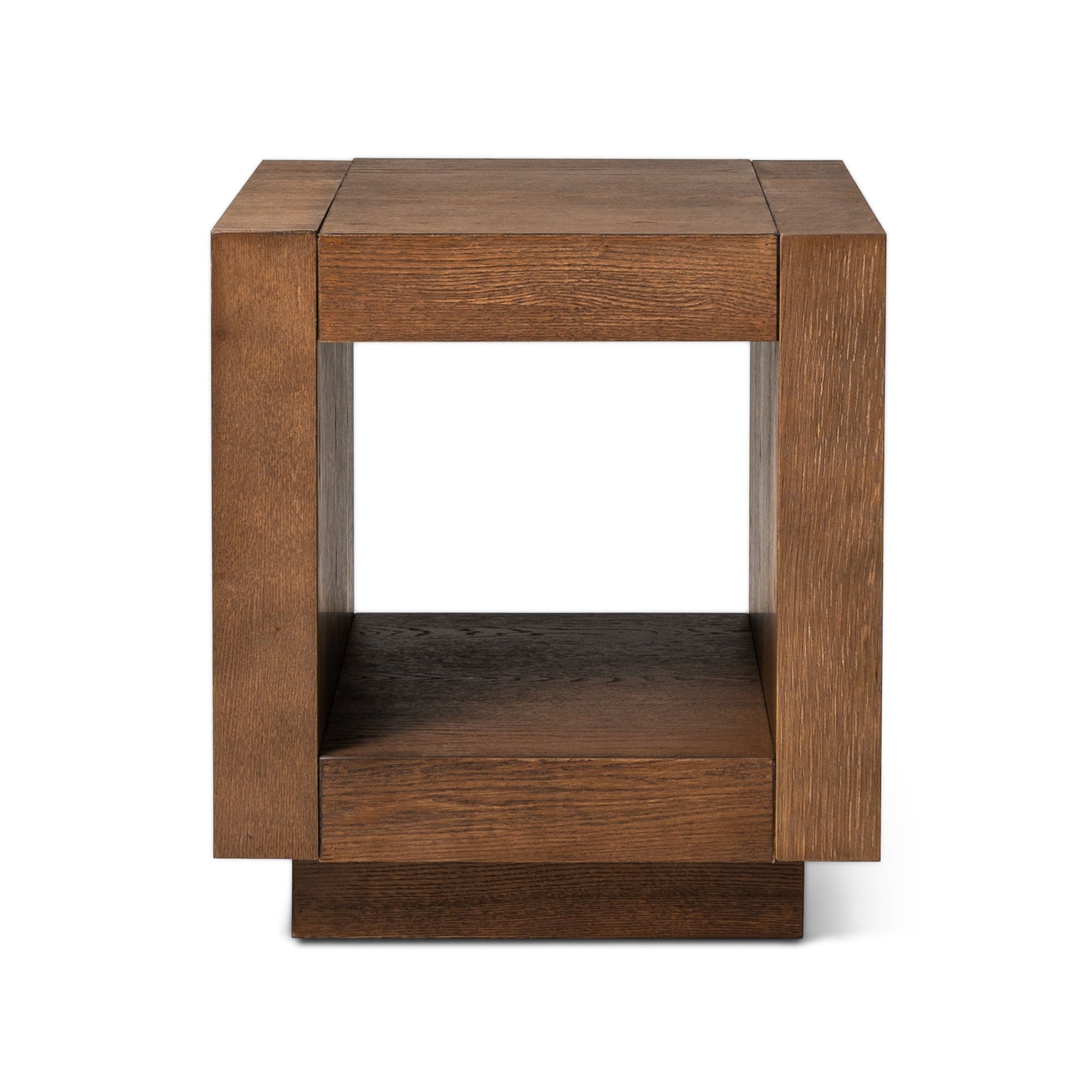 Artemis Contemporary Wooden Side Table in Refined Brown Finish in Accent Tables by Maven Lane