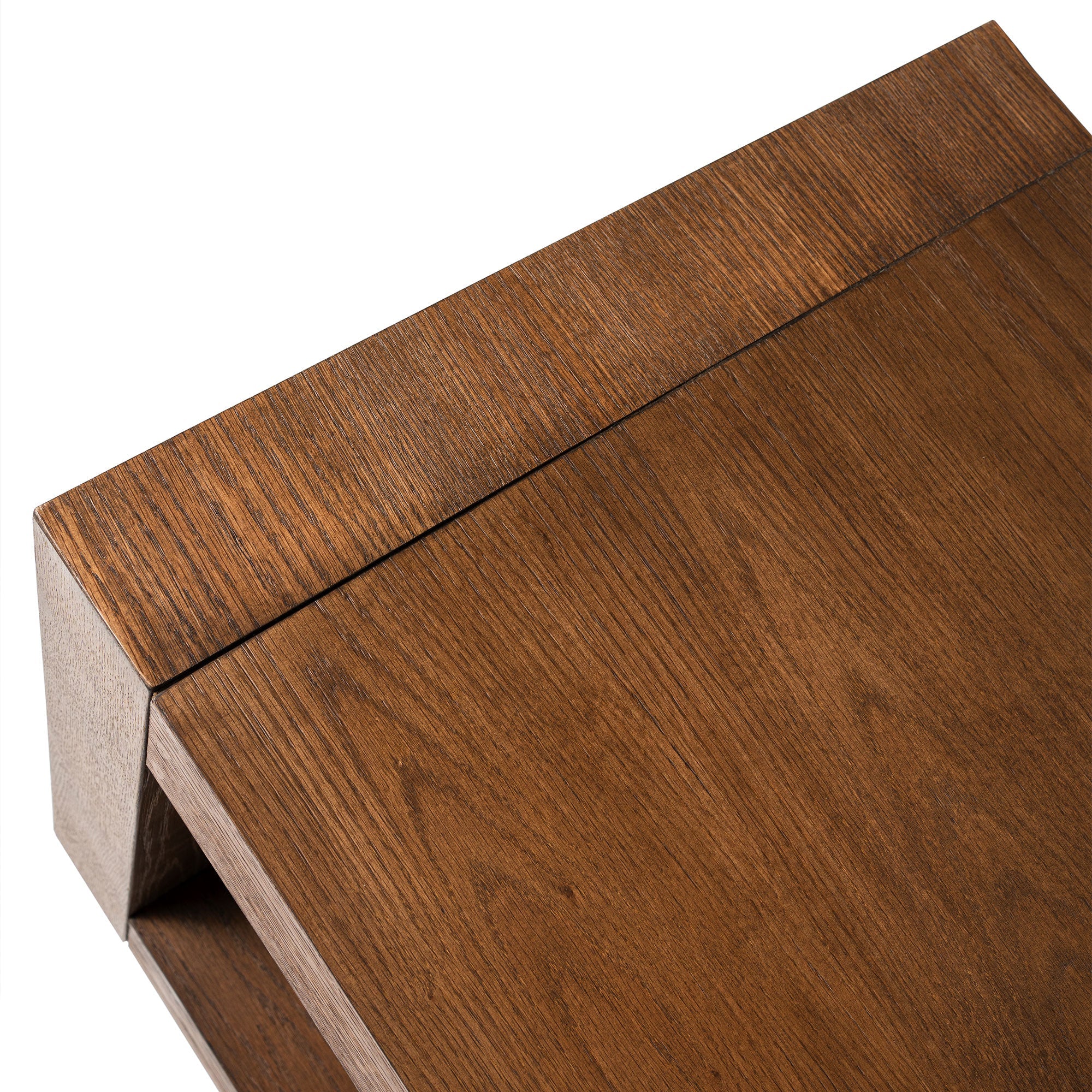 Artemis Contemporary Wooden Side Table in Refined Brown Finish in Accent Tables by Maven Lane