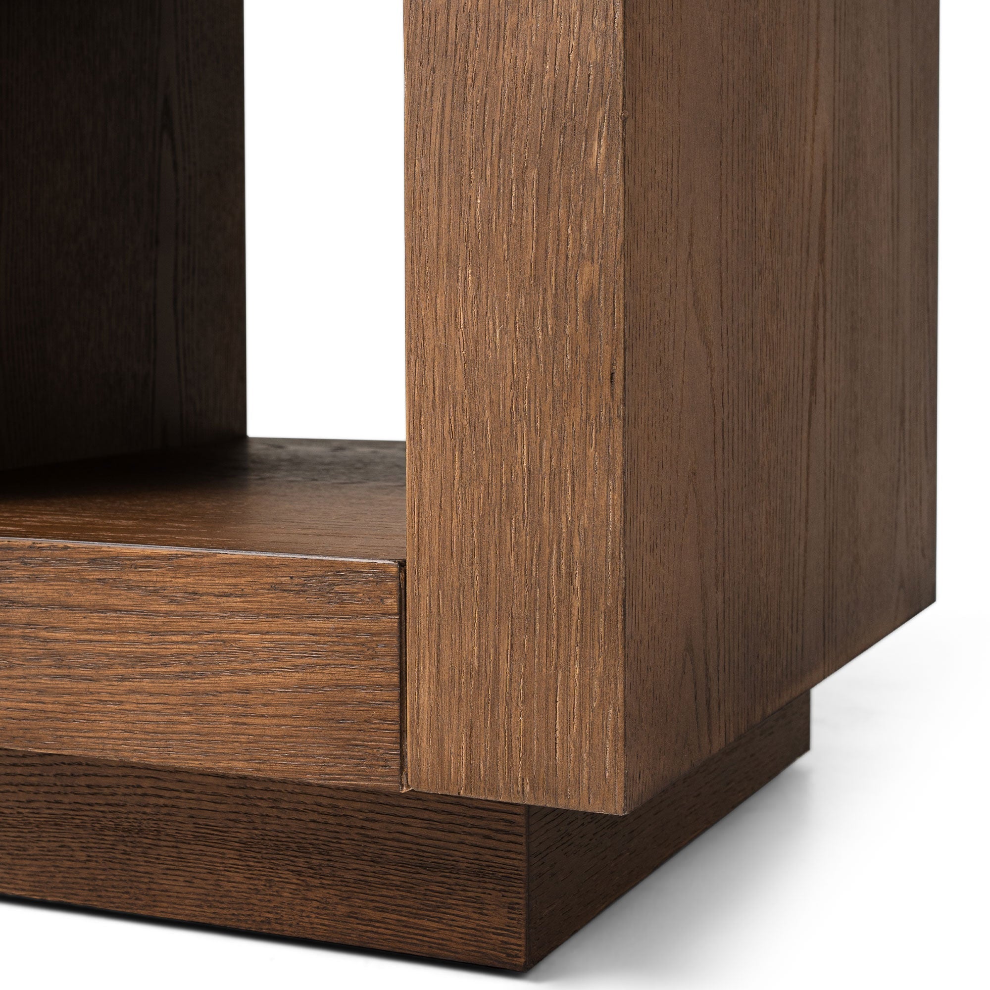 Artemis Contemporary Wooden Side Table in Refined Brown Finish in Accent Tables by Maven Lane