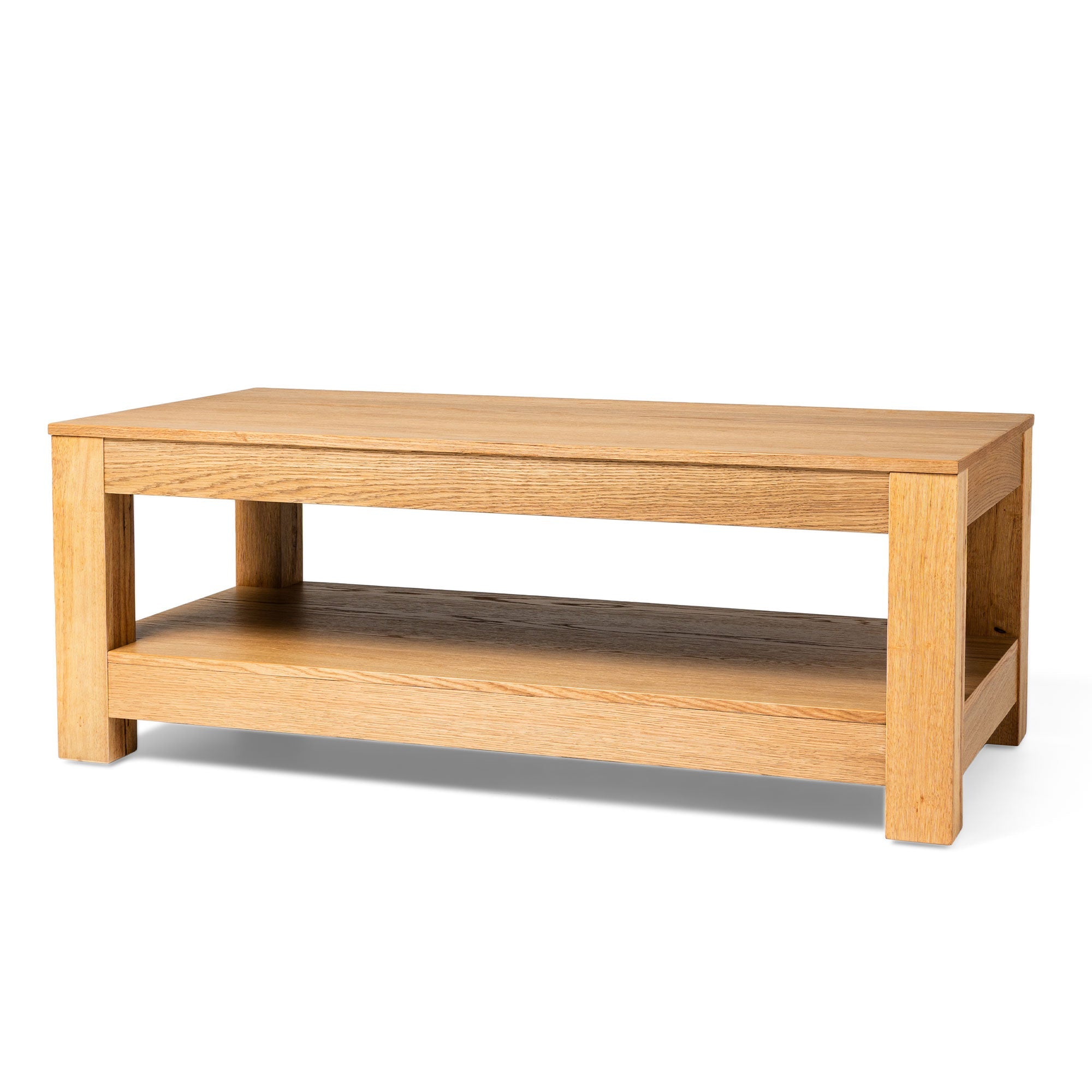 Paulo Wooden Coffee Table in Weathered Natural Finish in Accent Tables by Maven Lane