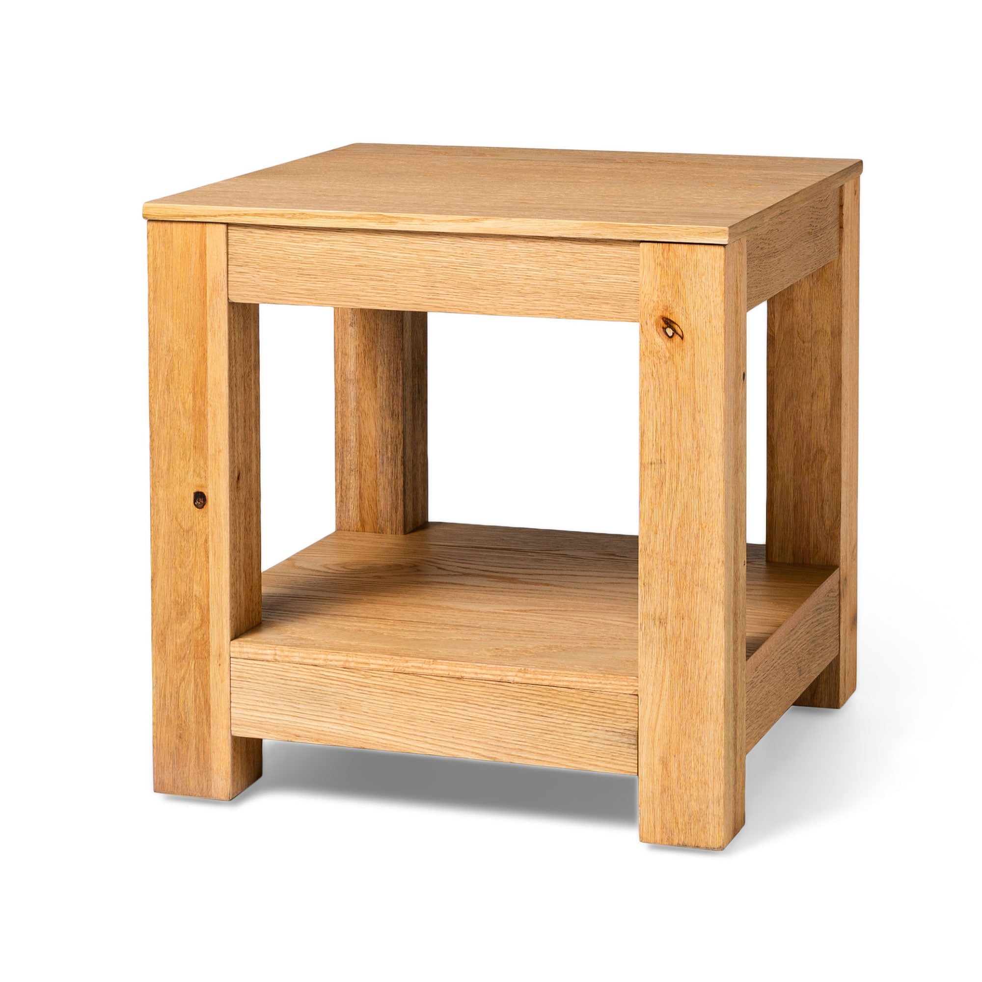 Paulo Wooden Side Table in Weathered Natural Finish in Accent Tables by Maven Lane