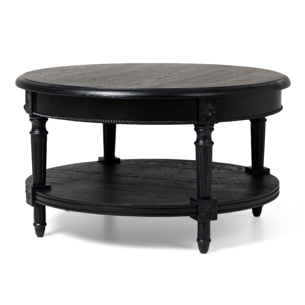 Round B&W Coffee Table