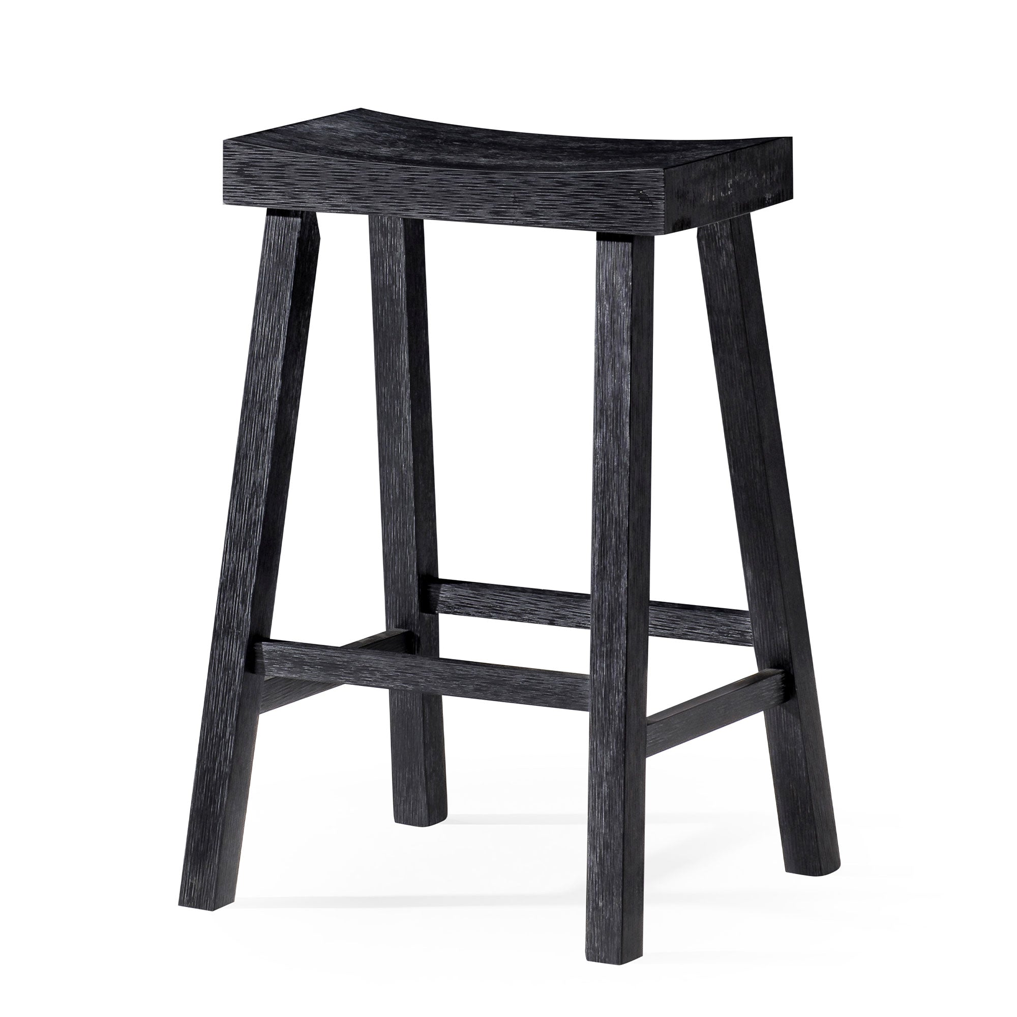 Vincent Counter Stool in Antiqued Black Finish in Stools by Maven Lane