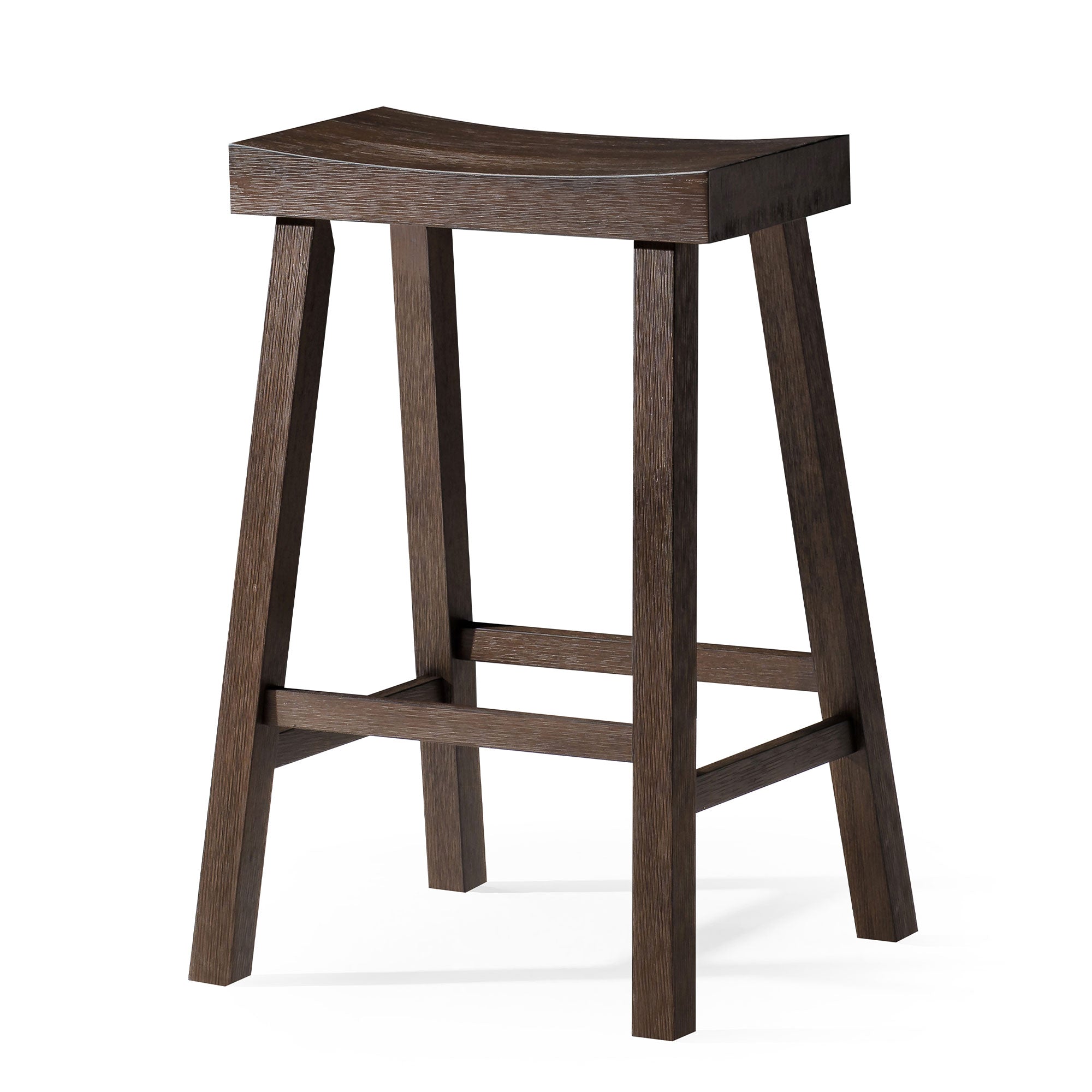 Vincent Counter Stool in Antiqued Brown Finish in Stools by Maven Lane