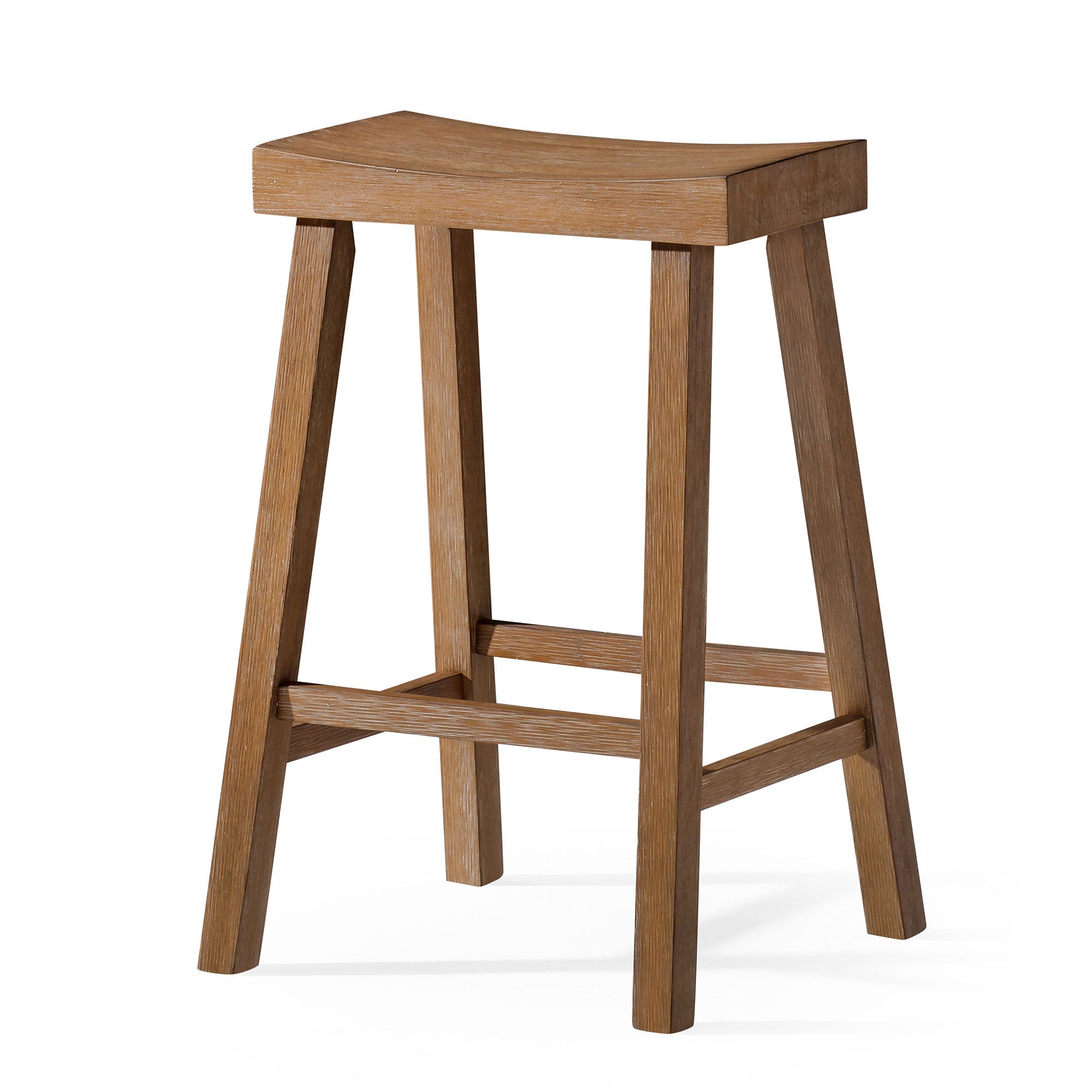 Vincent Counter Stool in Antiqued Natural Finish in Stools by Maven Lane