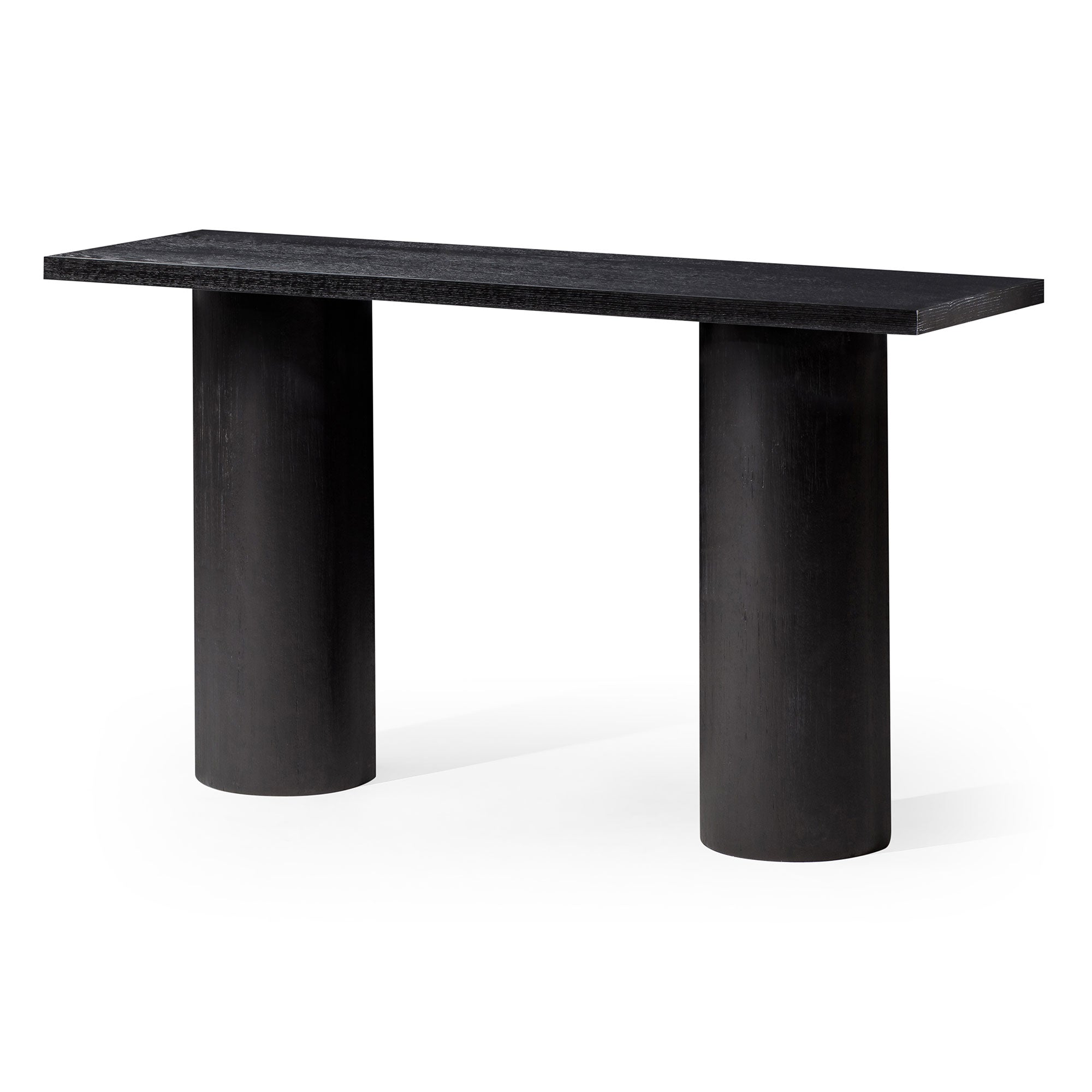 Lana Contemporary Wooden Console Table in Refined Black Finish in Accent Tables by Maven Lane
