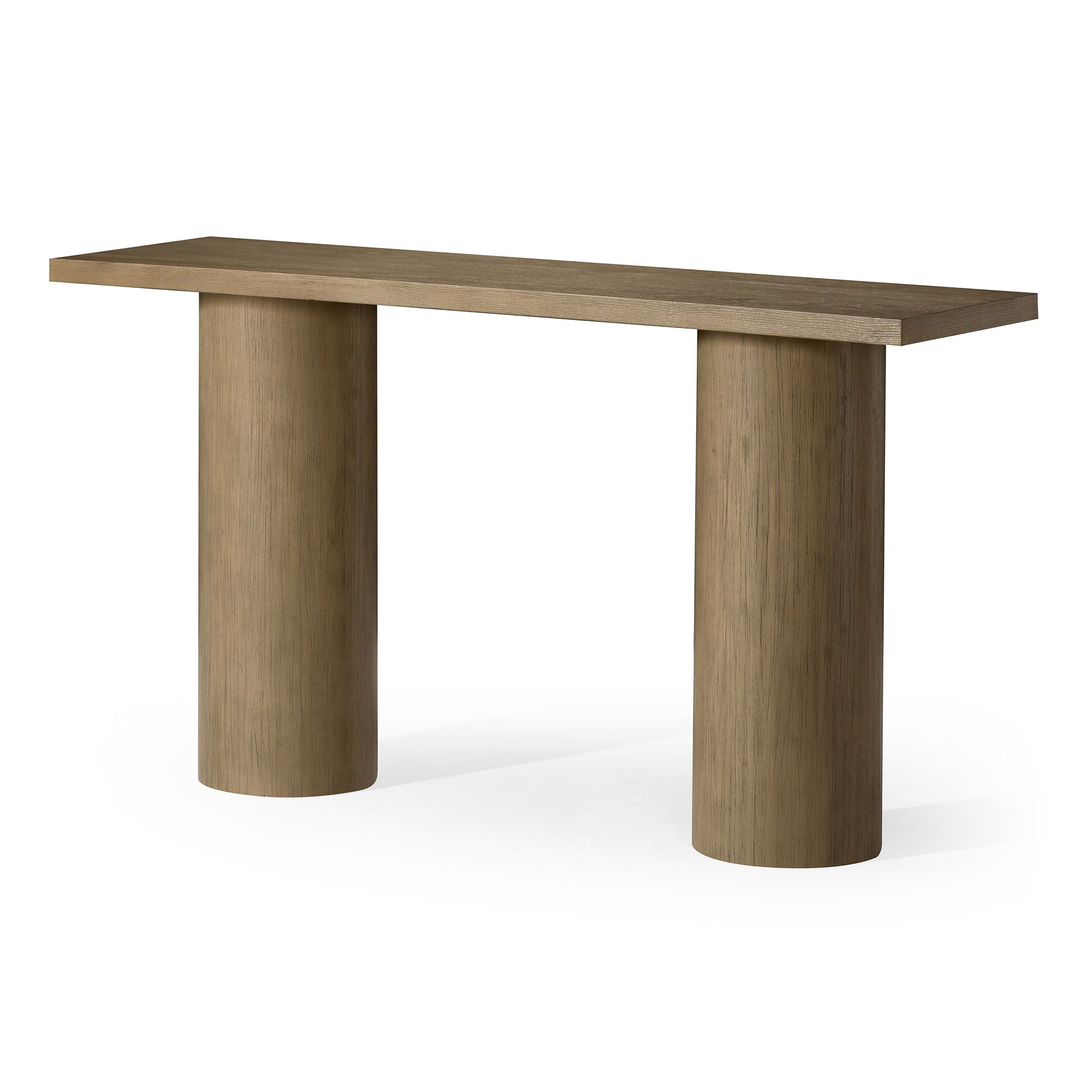 Lana Contemporary Wooden Console Table in Refined Grey Finish in Accent Tables by Maven Lane
