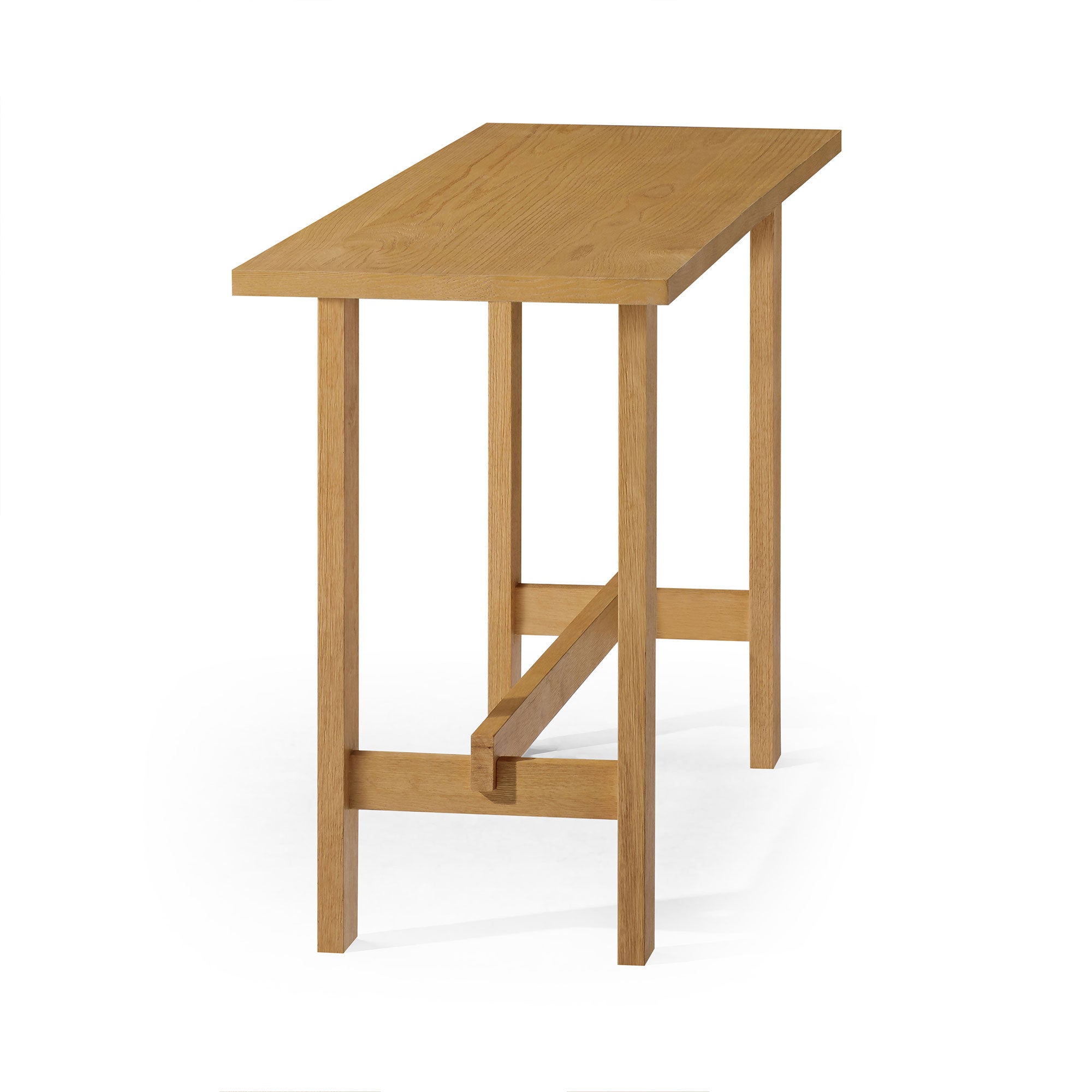 Hera Organic Wooden Console Table in Weathered Natural Finish in Accent Tables by Maven Lane