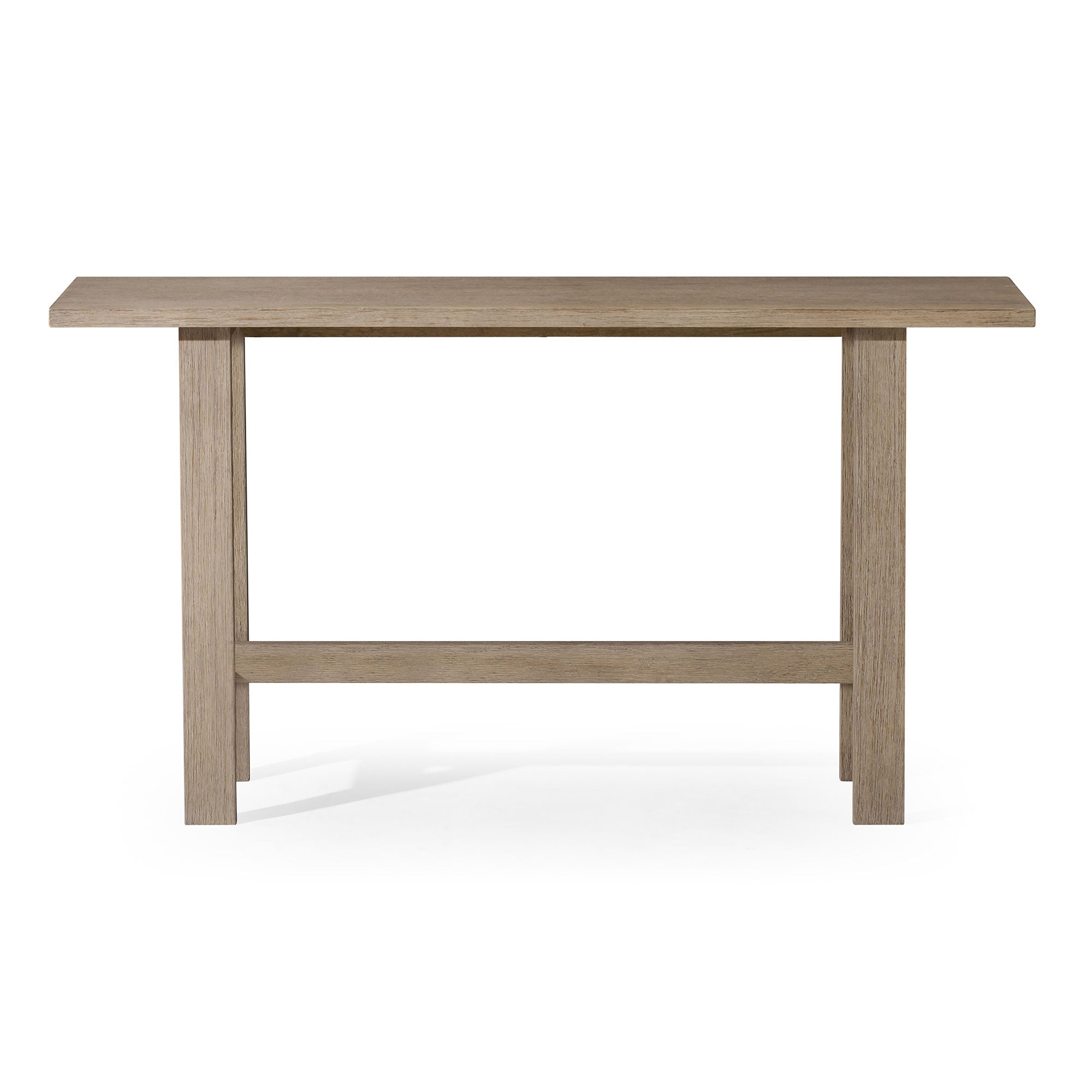 Hera Organic Wooden Console Table in Weathered Grey Finish in Accent Tables by Maven Lane