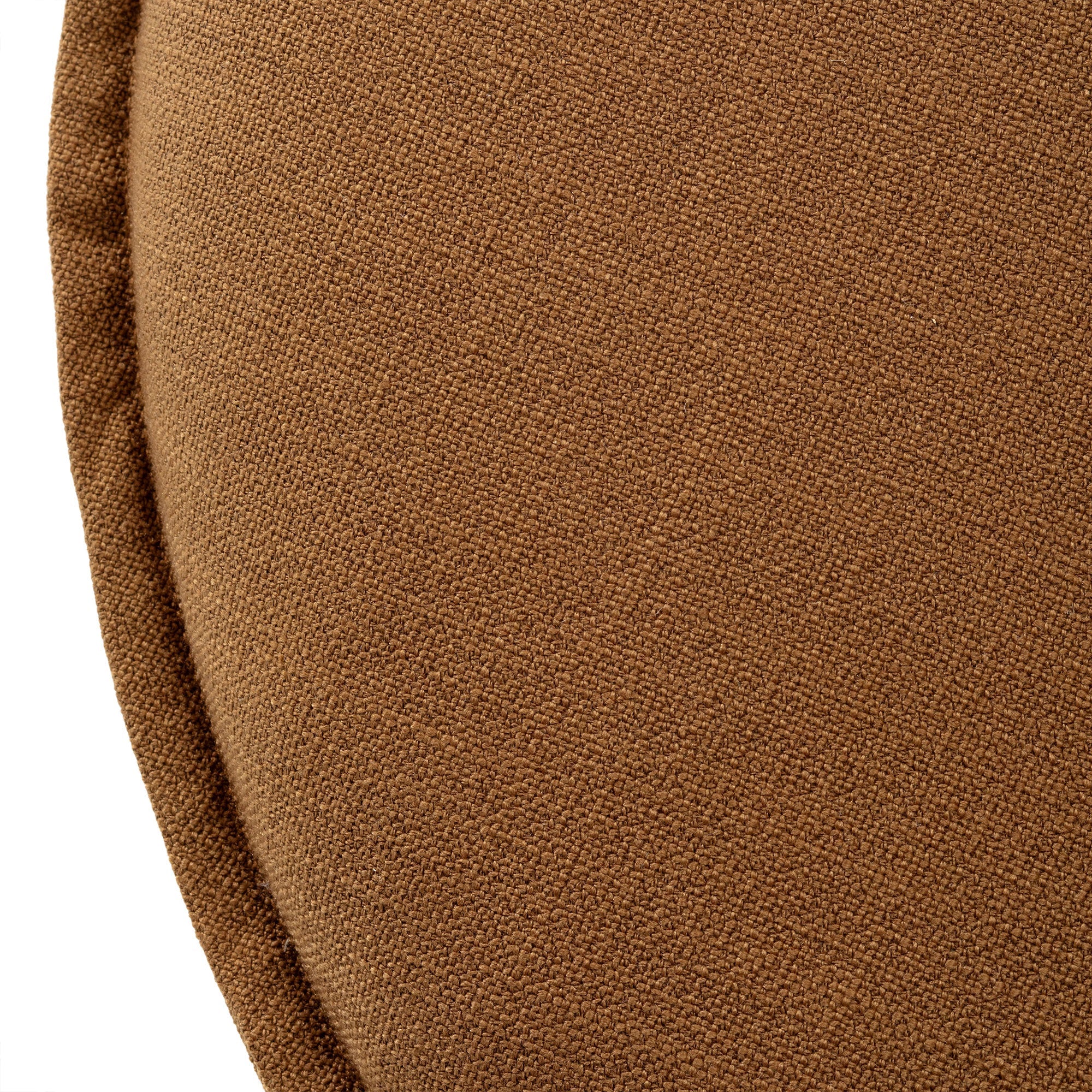Lyra Organic Ottoman in Clay Fabric Upholstery in Ottomans & Benches by Maven Lane