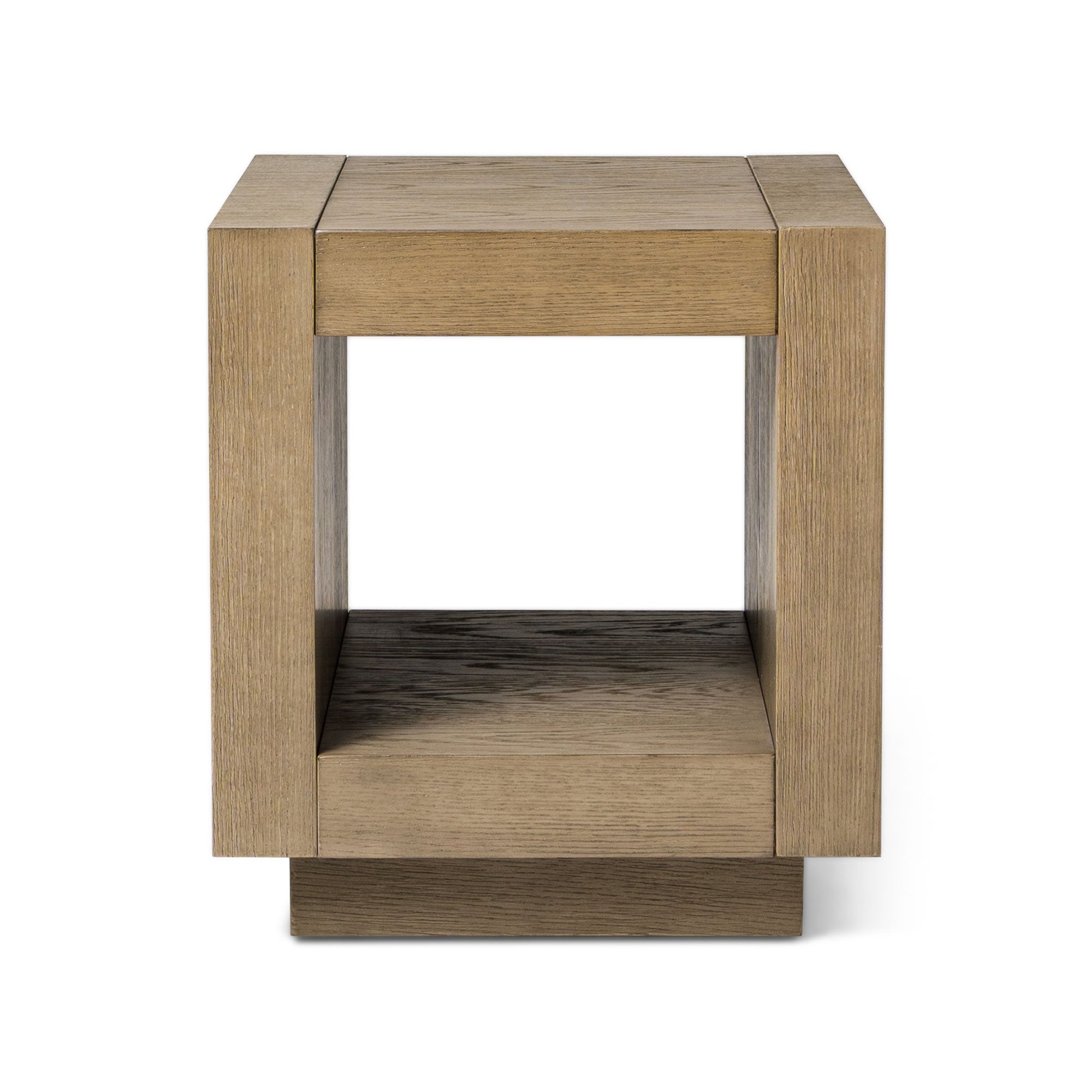 Artemis Contemporary Wooden Side Table in Refined Grey Finish in Accent Tables by Maven Lane