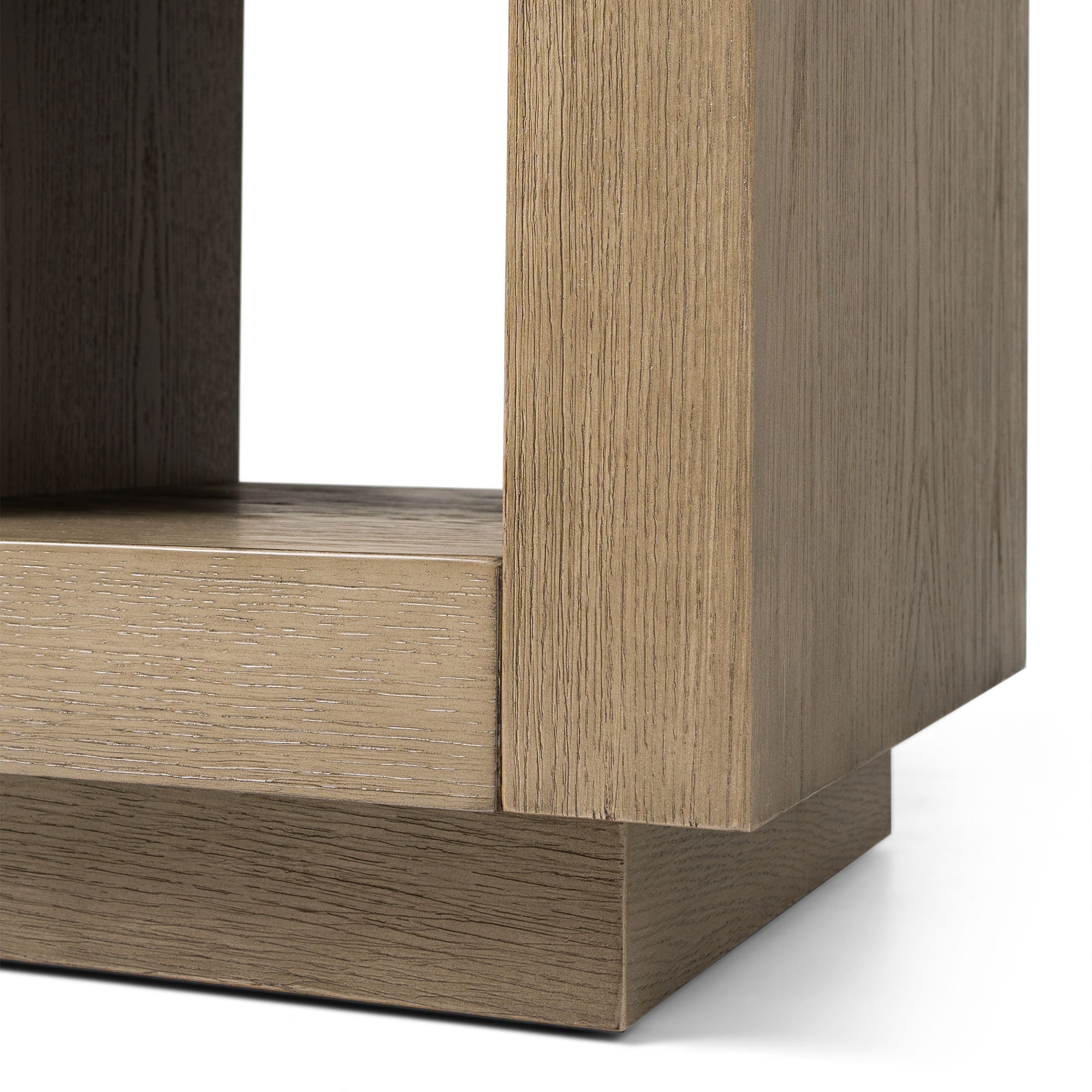 Artemis Contemporary Wooden Side Table in Refined Grey Finish in Accent Tables by Maven Lane