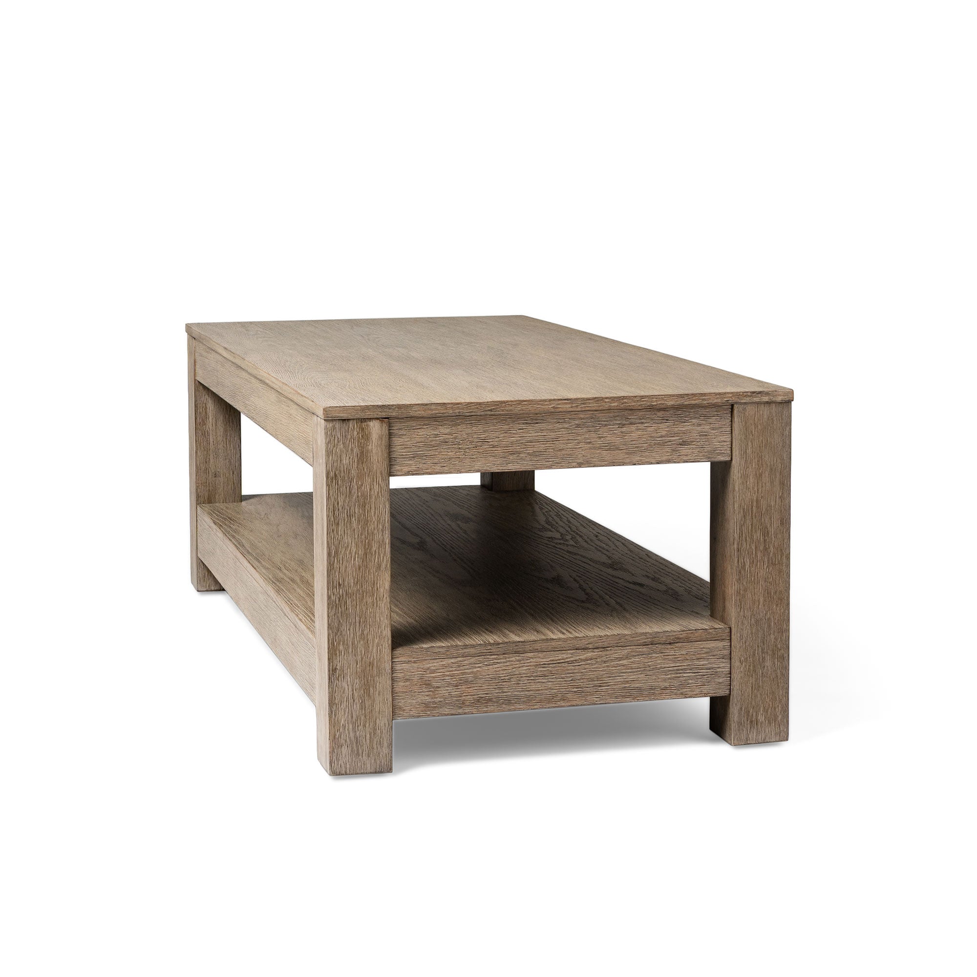 Paulo Wooden Coffee Table in Weathered Grey Finish in Accent Tables by Maven Lane