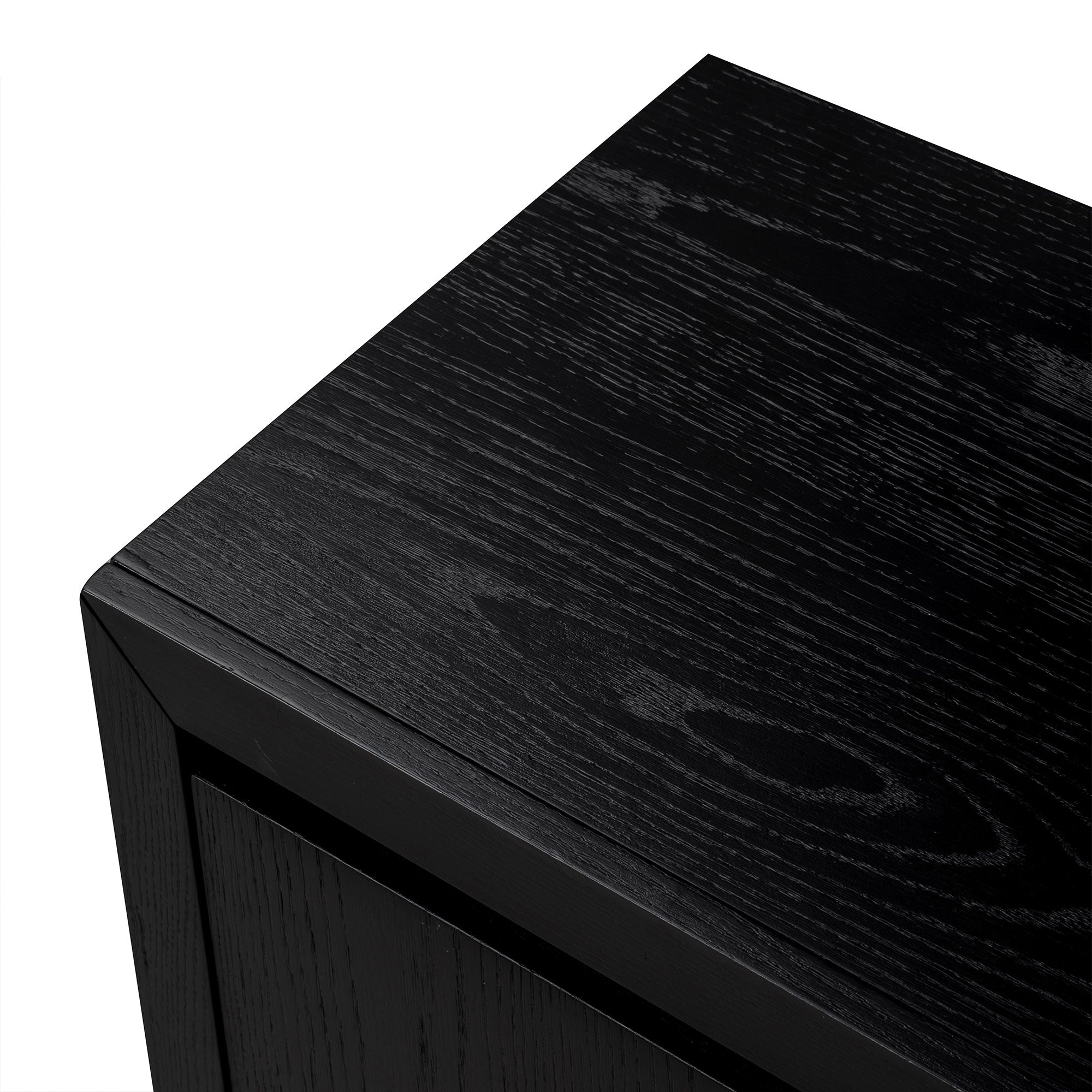 Iris Contemporary Wooden Sideboard in Refined Black Finish in Cabinets by Maven Lane