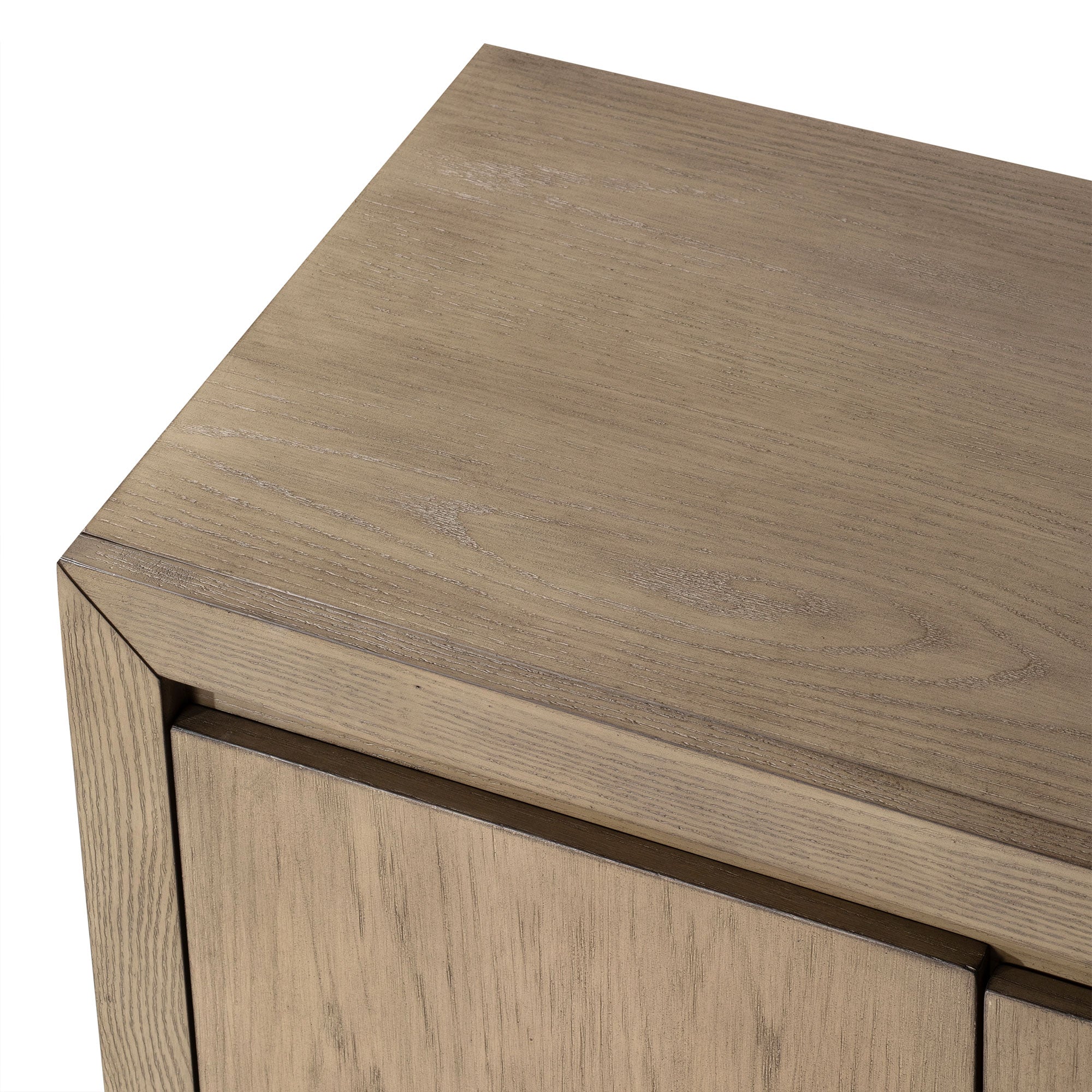 Iris Contemporary Wooden Sideboard in Refined Grey Finish in Cabinets by Maven Lane