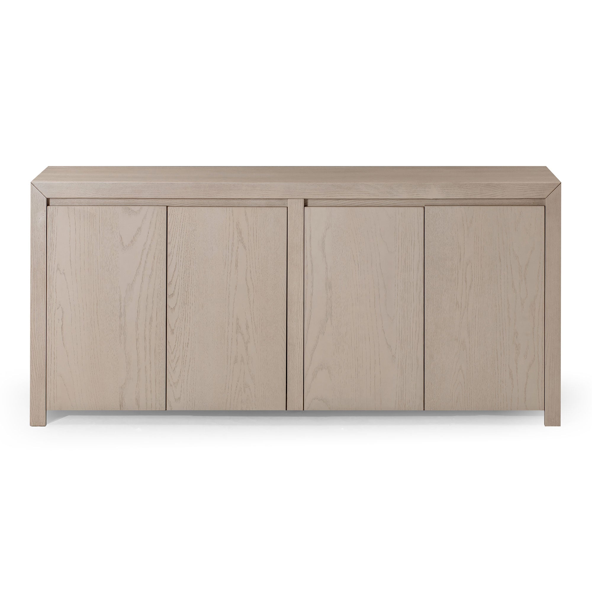 Iris Contemporary Wooden Sideboard in Refined White Finish in Cabinets by Maven Lane