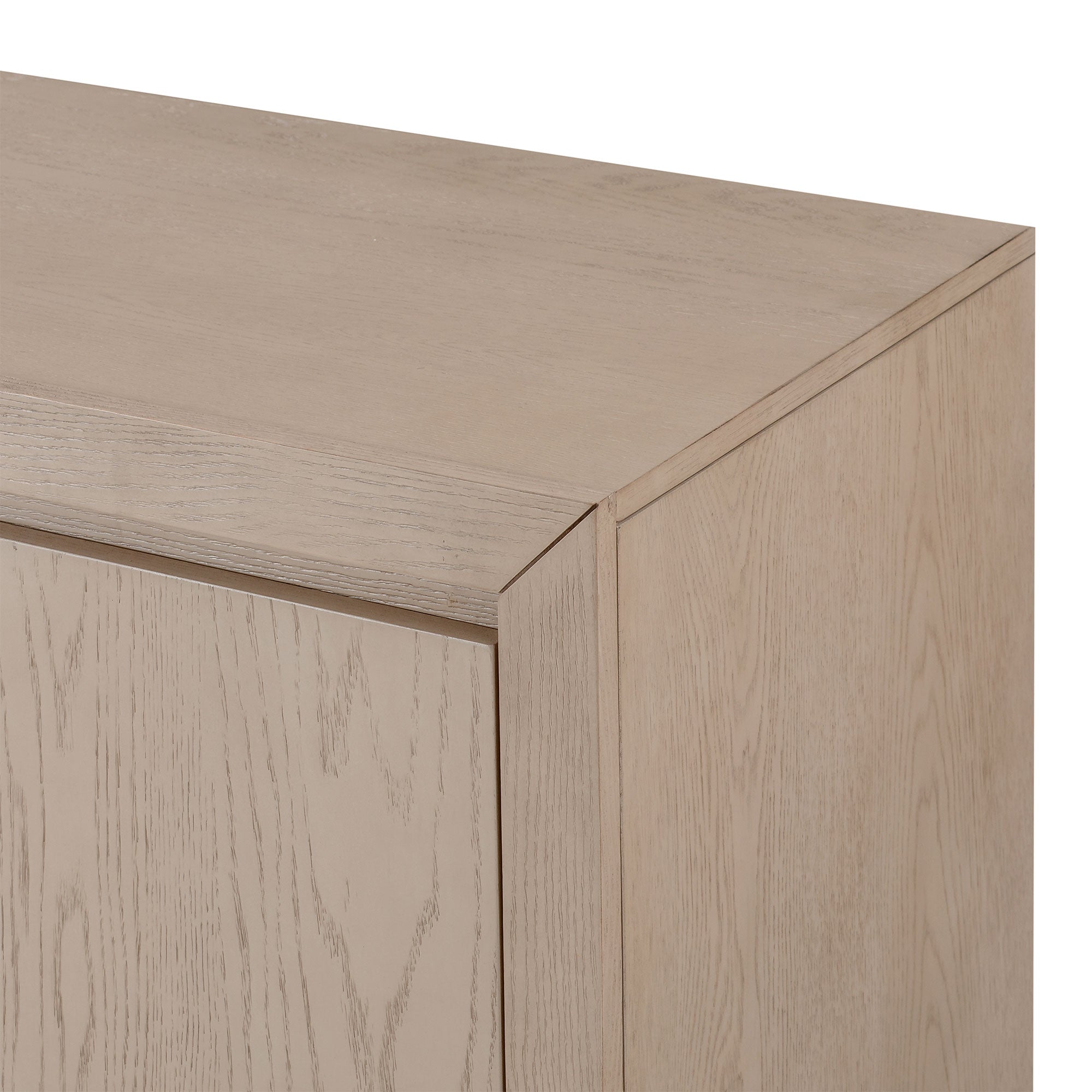 Iris Contemporary Wooden Sideboard in Refined White Finish in Cabinets by Maven Lane