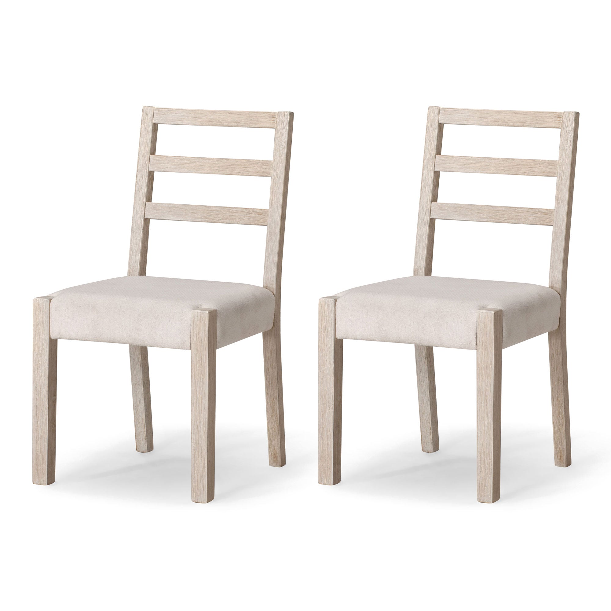 Cream white best sale dining chairs