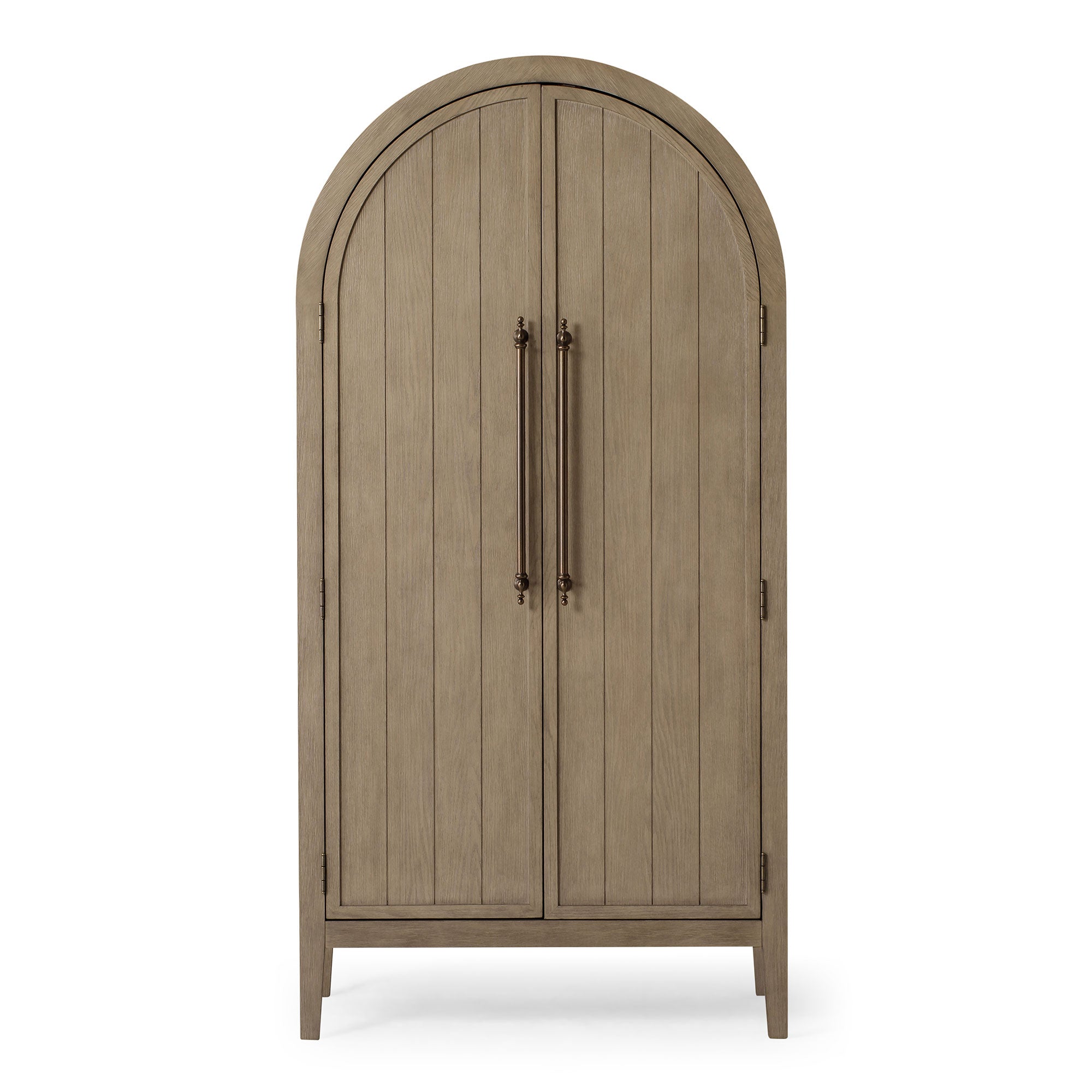 Selene Classical Wooden Cabinet in Antiqued Grey Finish in Cabinets by Maven Lane