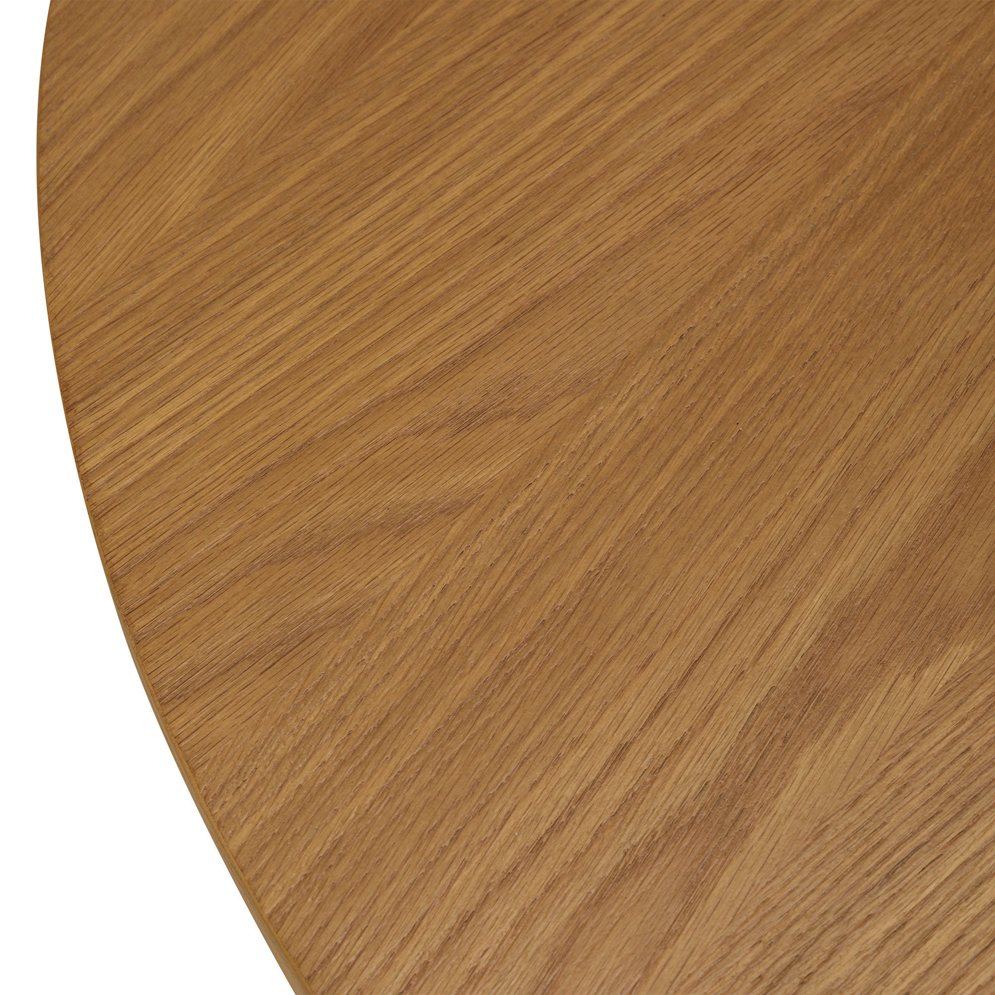 Mila Contemporary Round Wooden Dining Table in Refined Natural Finish in Dining Furniture by Maven Lane