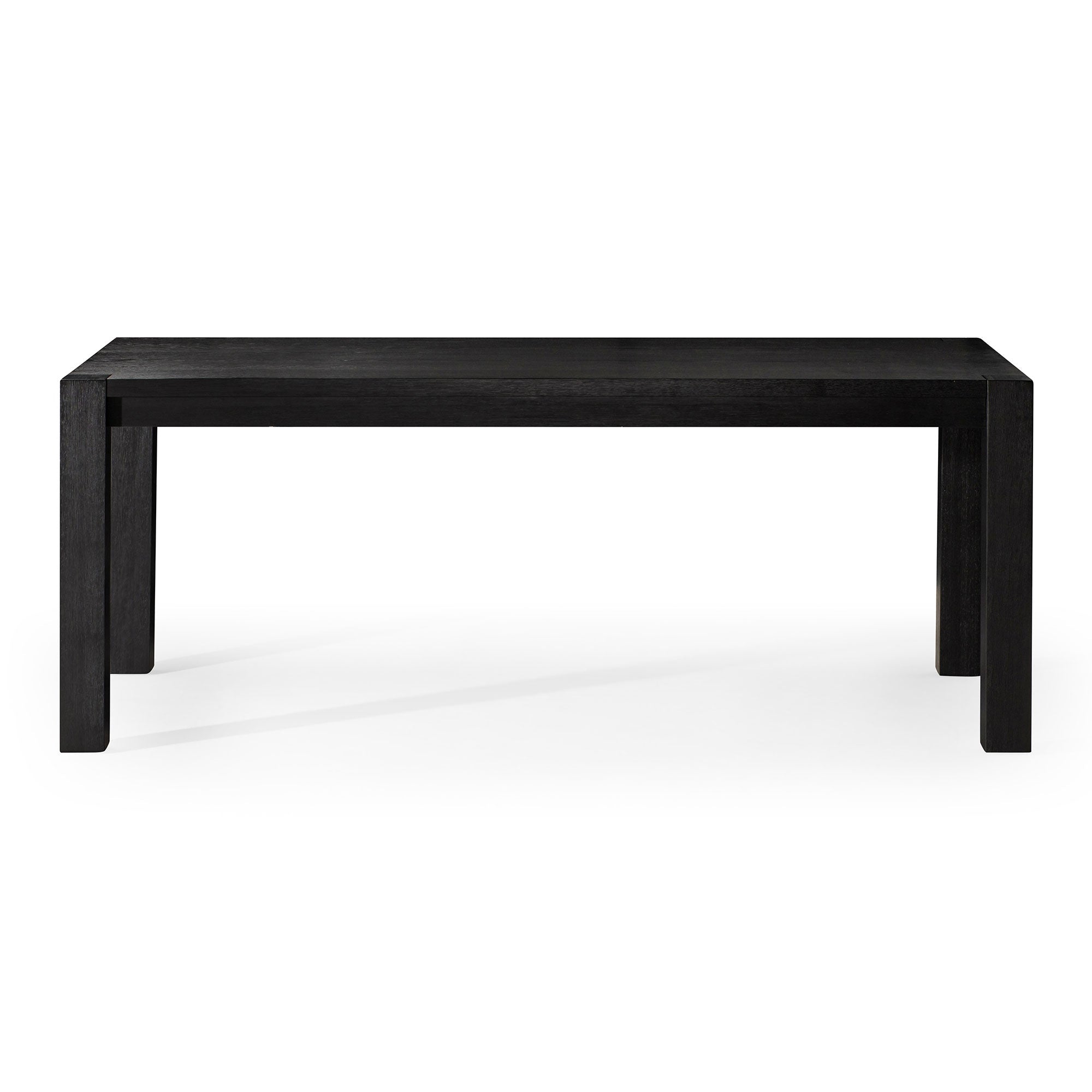 Cleo Contemporary Wooden Dining Table in Refined Black Finish in Dining Furniture by Maven Lane