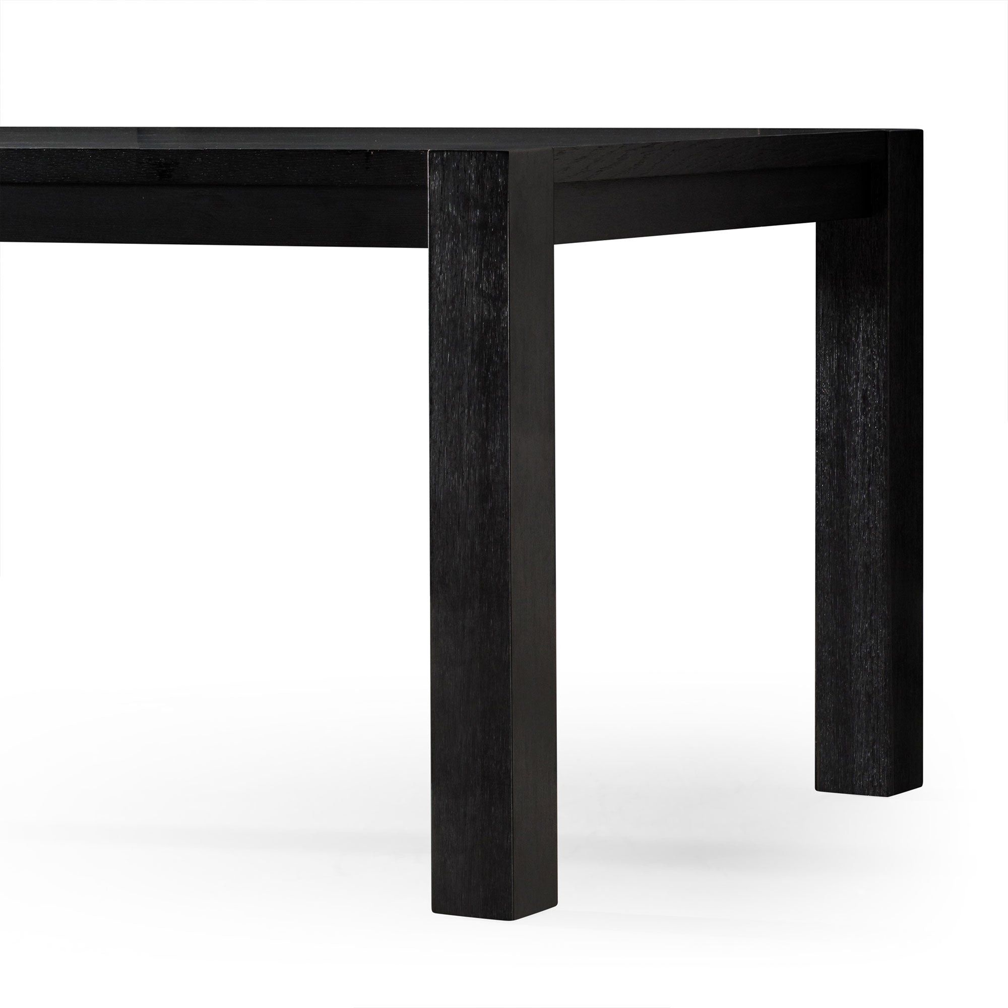 Cleo Contemporary Wooden Dining Table in Refined Black Finish in Dining Furniture by Maven Lane