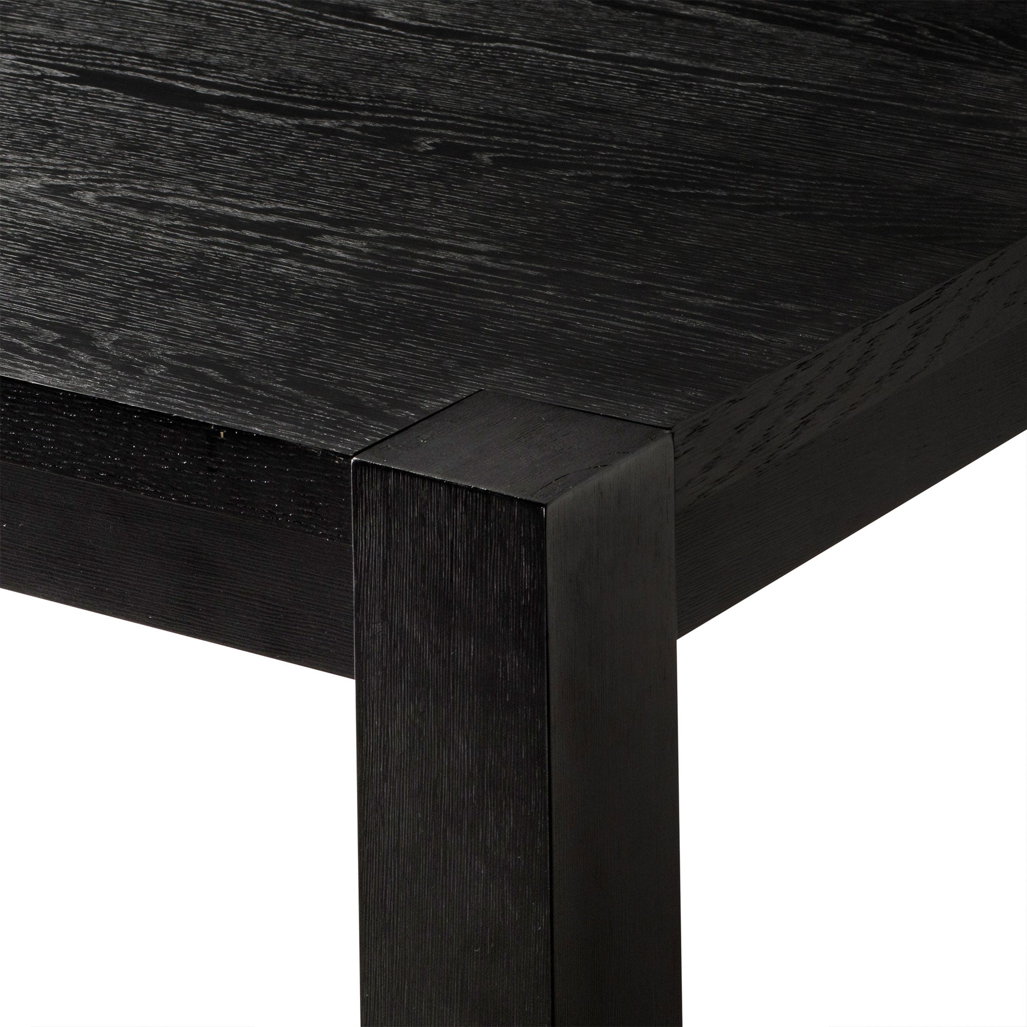 Cleo Contemporary Wooden Dining Table in Refined Black Finish in Dining Furniture by Maven Lane