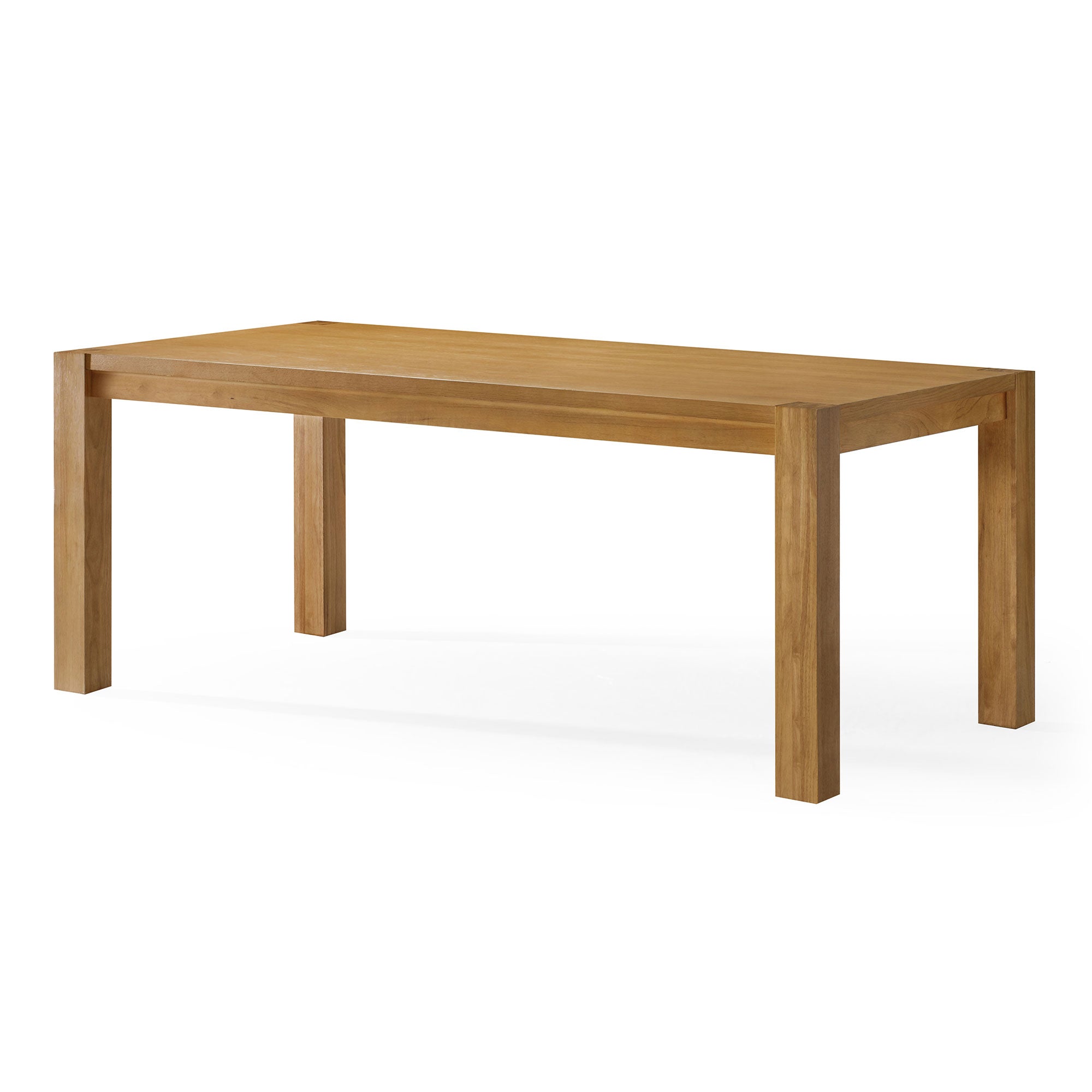 Cleo Contemporary Wooden Dining Table in Refined Natural Finish in Dining Furniture by Maven Lane