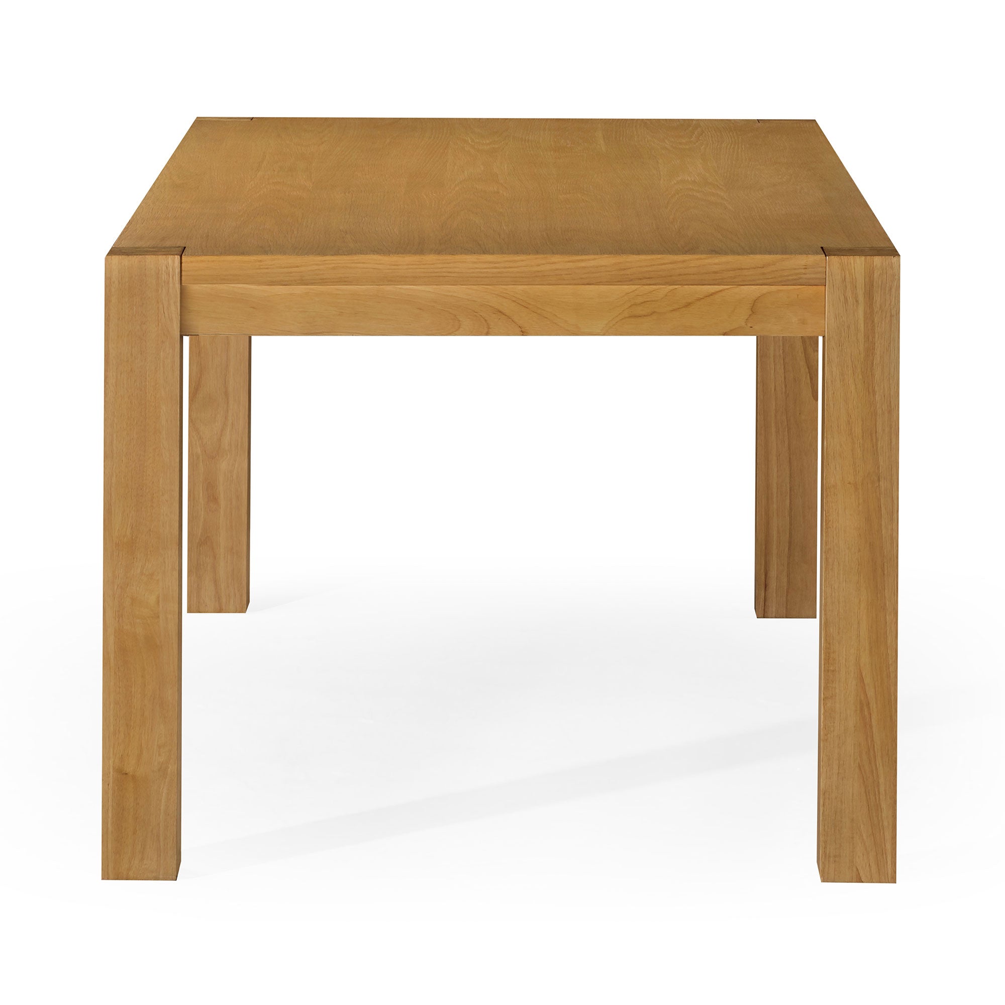 Cleo Contemporary Wooden Dining Table in Refined Natural Finish in Dining Furniture by Maven Lane