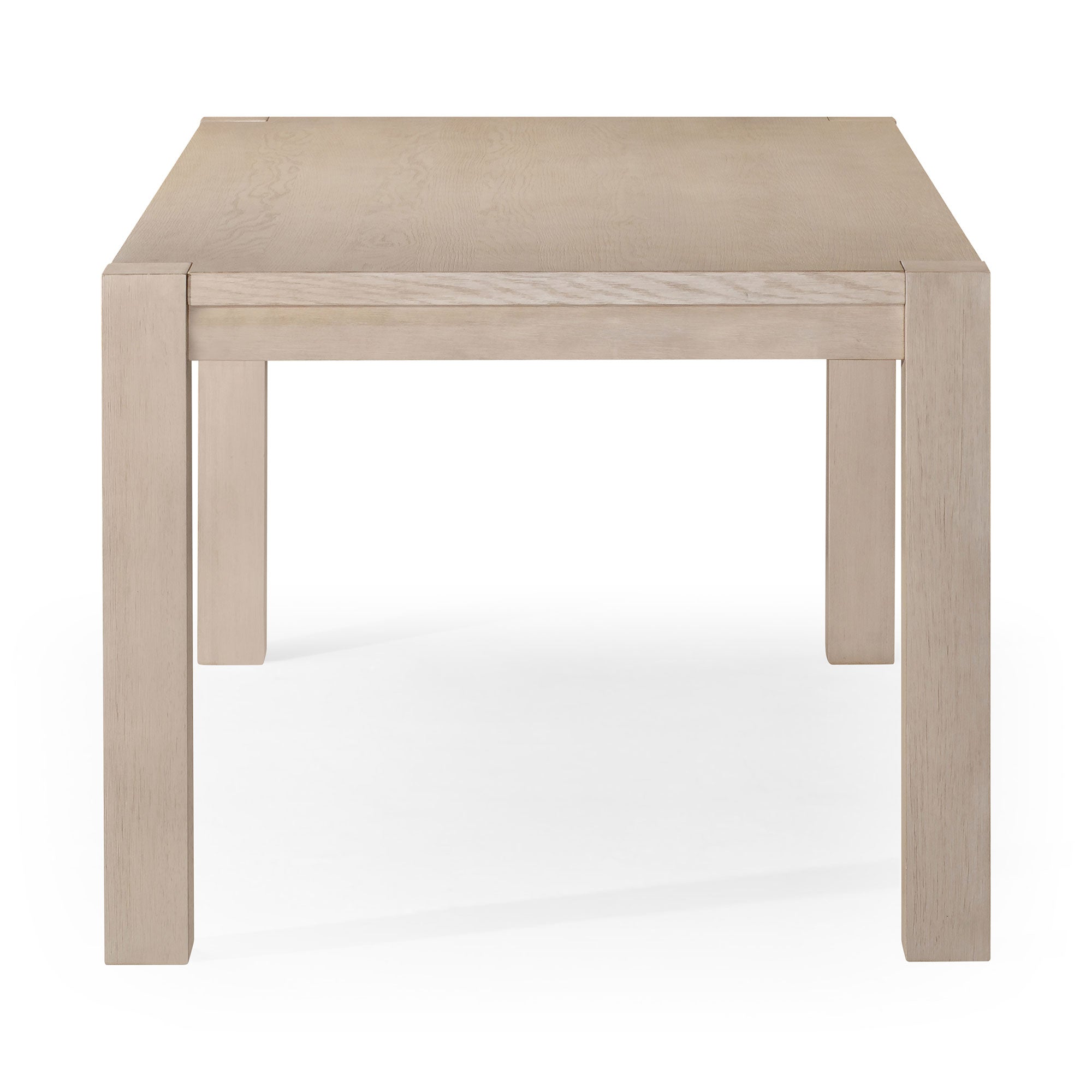 Cleo Contemporary Wooden Dining Table in Refined White Finish in Dining Furniture by Maven Lane